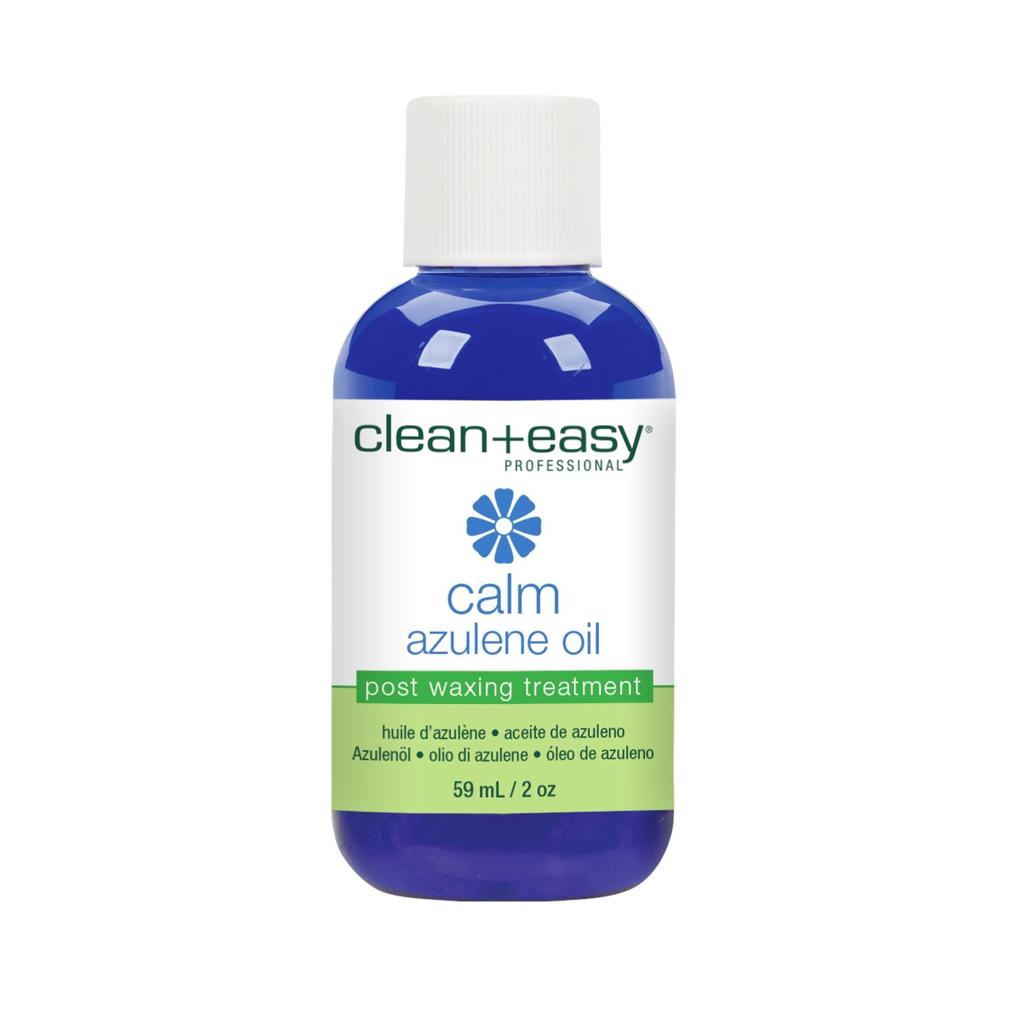 Clean + Easy Calm Azulene Oil - 2 oz | Soothing Skin & Hair Treatment for Dryness & Irritation | Perfect for Daily Skincare & Relaxation
