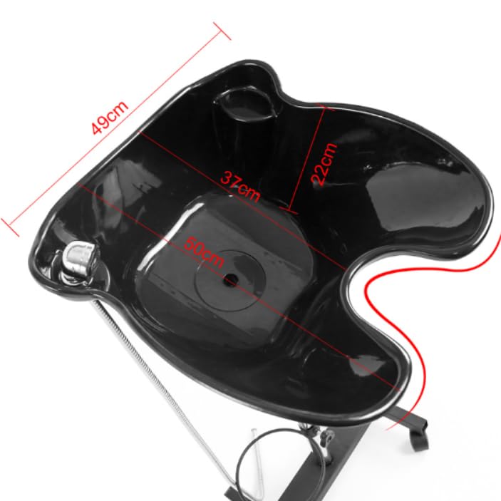 **Adjustable Portable Electric Shampoo Bowl for Salon & Home Use - Tear-Free Hair Washing Sink with Drain Pipe & Bucket - Perfect for Beauty Salons, Barber Shops & Mobile Stylists**    *(Use Scenes: Ideal for professional salons, barbershops, home haircare, mobile hairdressers, and pet grooming services.)*