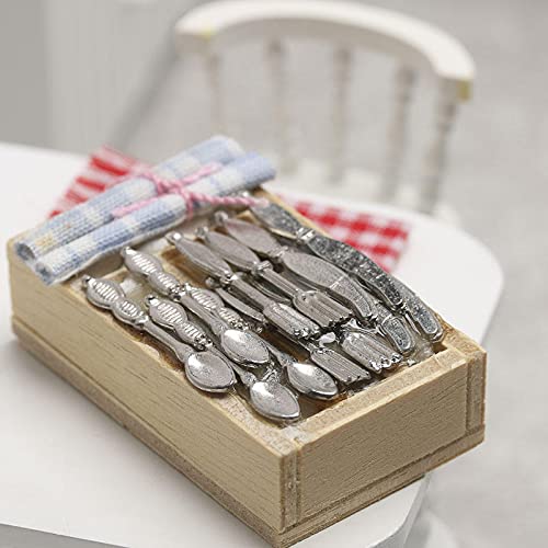 Miniature Silverware Tray for Dollhouse - DIY Craft Supplies