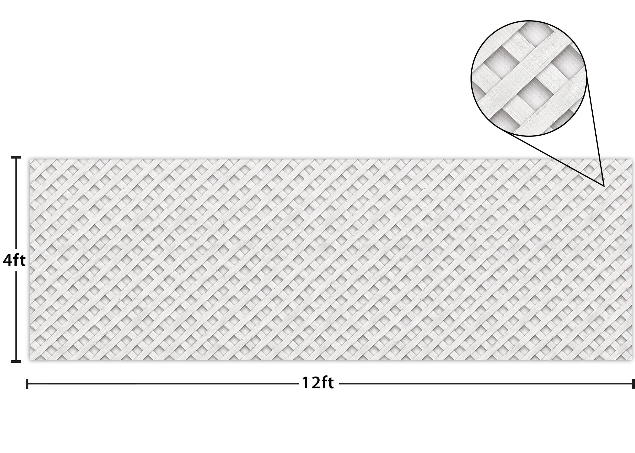 Better Than Paper® White Trellis Bulletin Board Roll - Perfect for Classroom Decor, Office Displays & DIY Projects