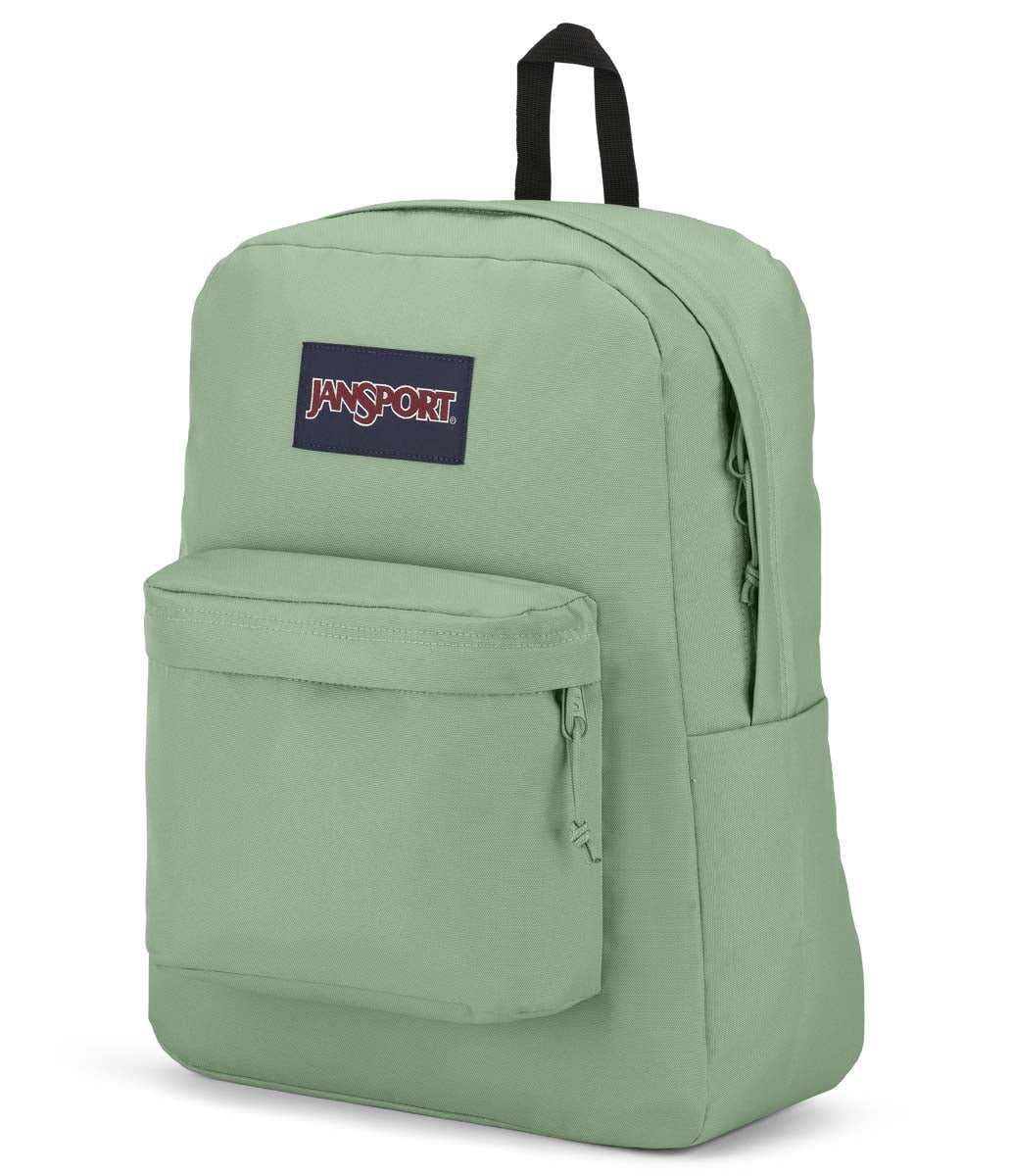 JanSport SuperBreak Plus Backpack - Lightweight Laptop Backpack for School & Travel, Durable Loden Frost Green, Fits 15