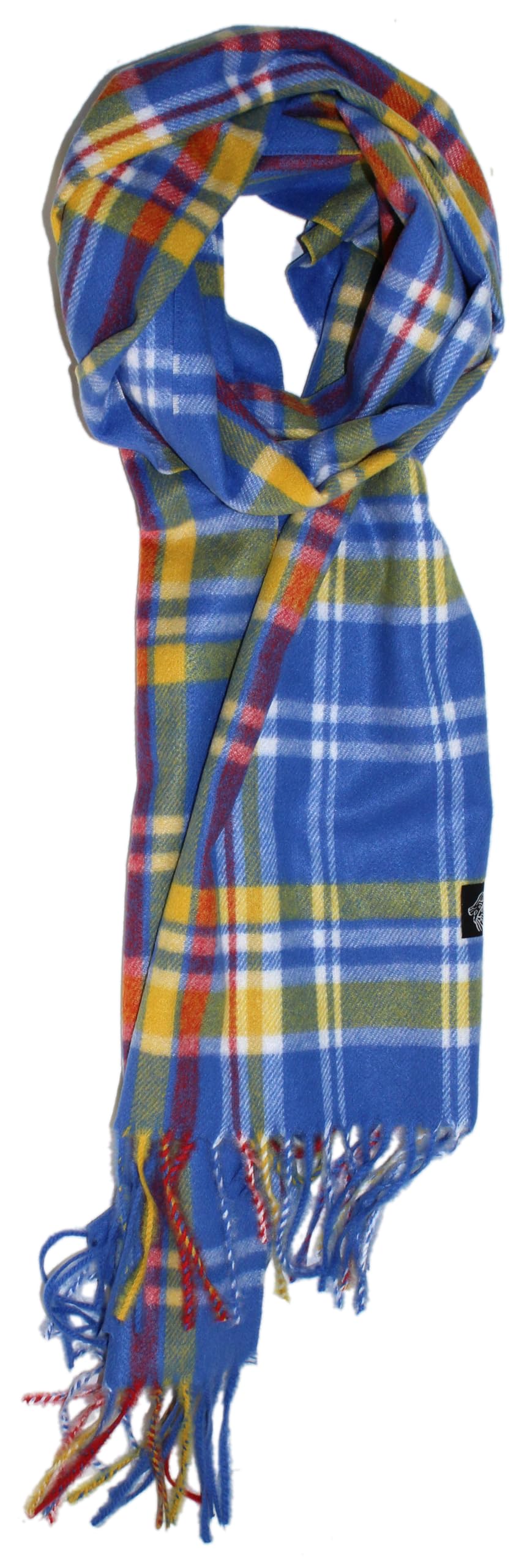 Ted and Jack Men's Classic Cashmere Checkered Plaid Scarf - Soft Winter Wrap for Men, Luxury Gift for Him, Perfect for Cold Weather, Office & Outdoor Activities