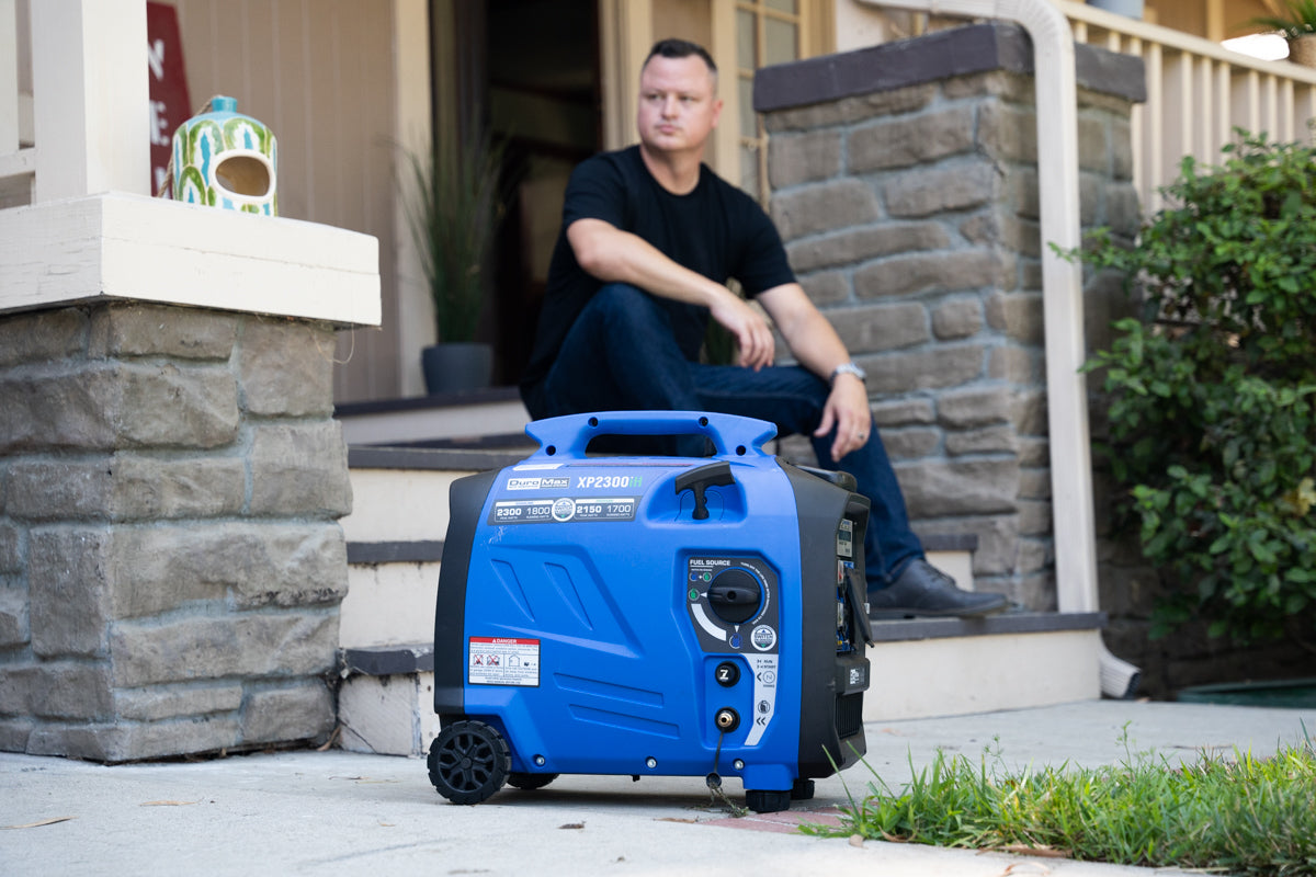2300W Dual Fuel Portable Inverter Generator with CO Alert - Gas & Propane Powered for Camping, RV, Home Backup & Outdoor Power Supply