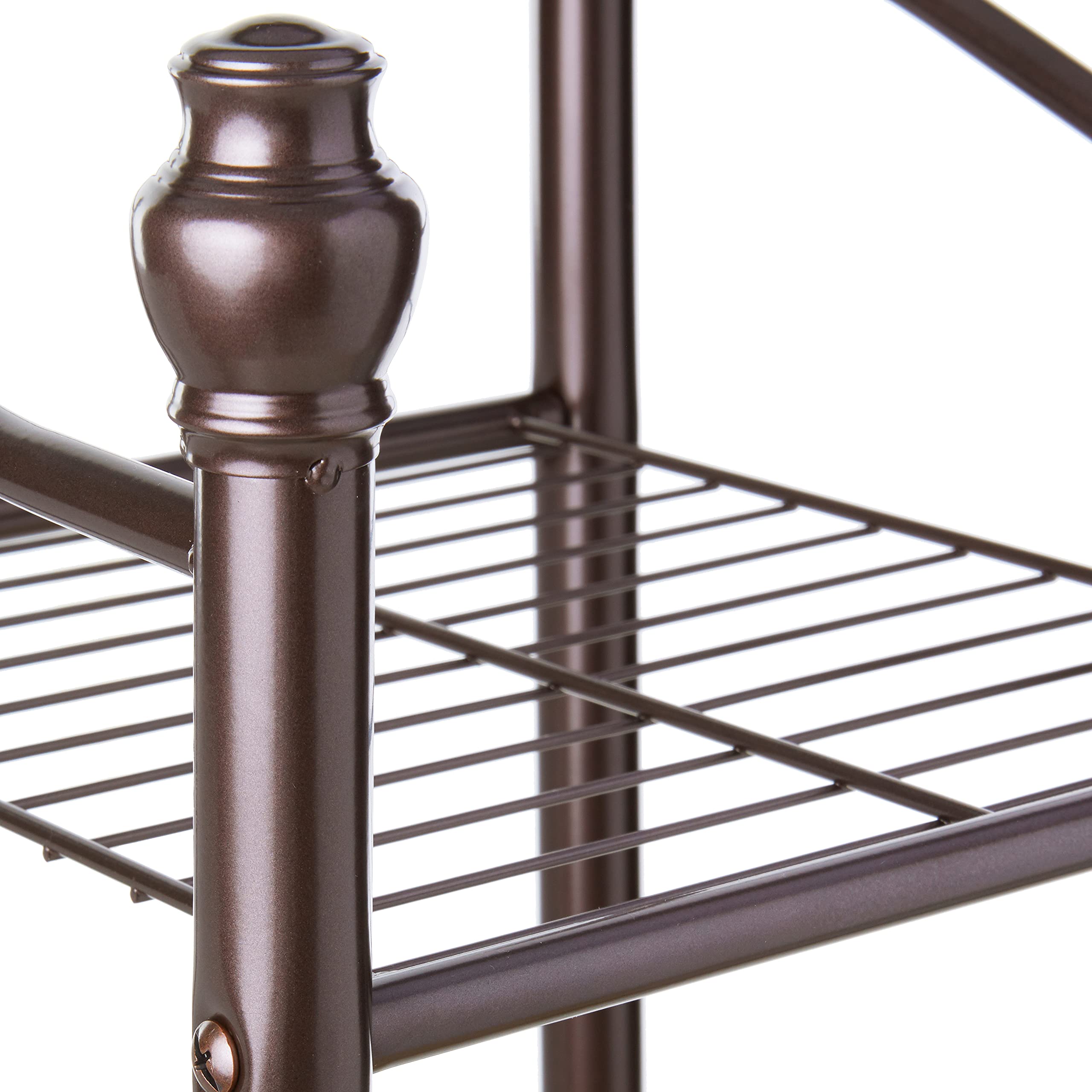 4-Tier Belgium Shelf Tower - Space Saving Bathroom Organizer for Towels & Toiletries | Oil Rubbed Bronze Finish | Easy Assembly | Perfect for Small Bathrooms, Laundry Rooms & Closet Storage