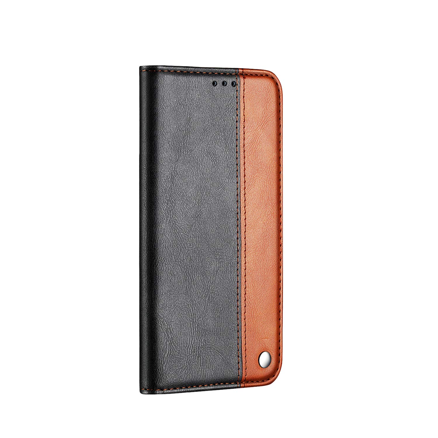 Premium Leather Wallet Case for Samsung Galaxy Note 10 Plus - Shockproof Flip Cover with Magnetic Card Slot & RFID Protection | Business & Travel Use (Brown)