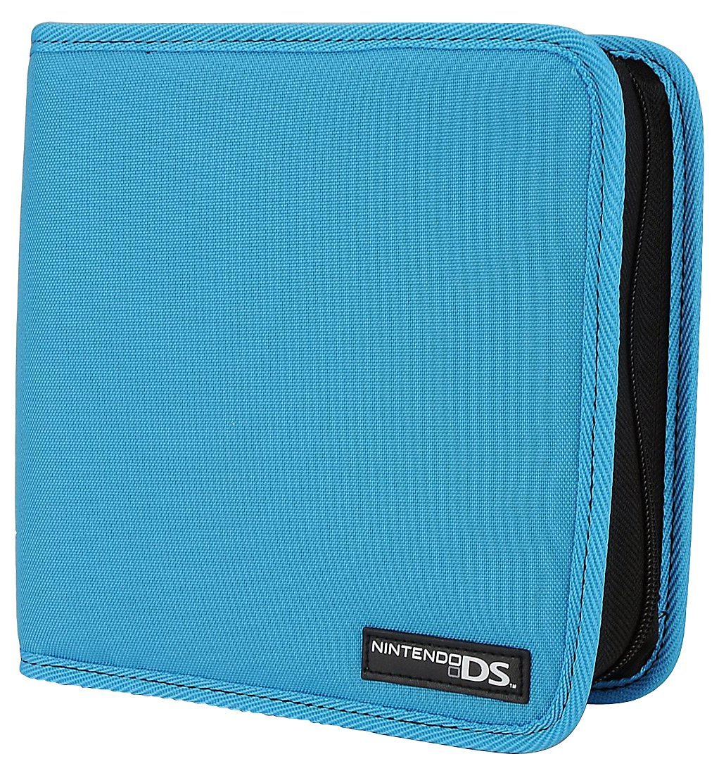 Nintendo Licensed Pull n Go Storage Folio Case for 3DS/DSi/DS Lite - Black | Portable Game Console Organizer | Perfect for Travel, School & Gaming On-The-Go