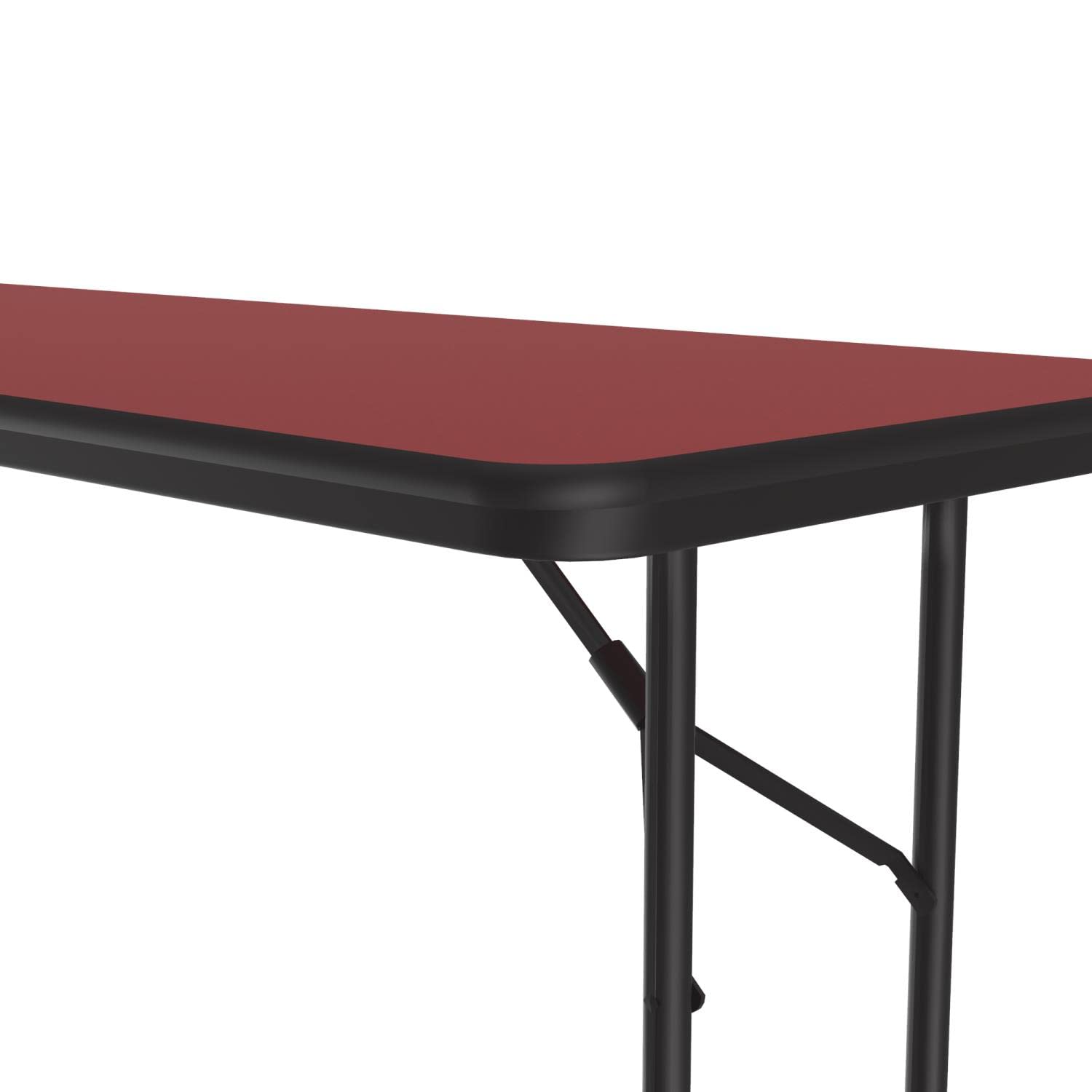 Heavy Duty Folding Table 6ft - Red Portable Workbench for Camping, Parties & Outdoor Events (24