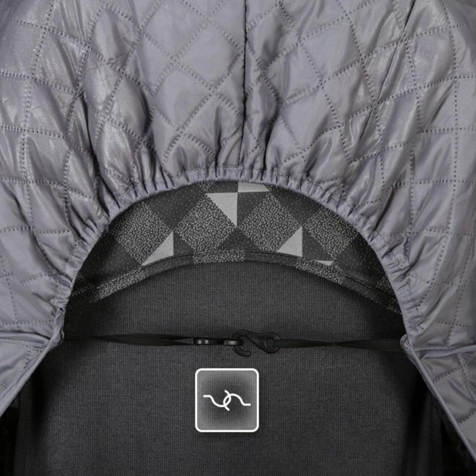 Universal Winter Baby Stroller Rain Cover - Windproof Quilted Weather Protection for Strollers & Pushchairs - Perfect for Snowy Days, Rainy Weather & Cold Wind Protection