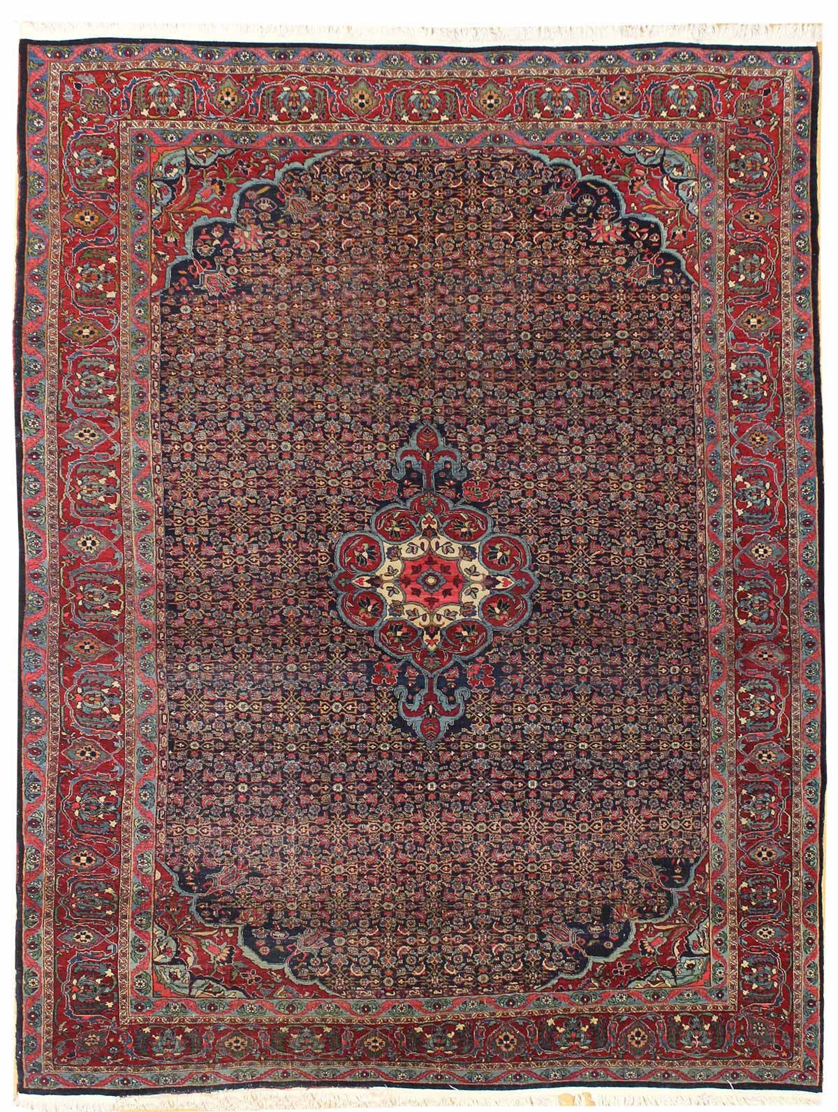 Handwoven Antique Bijar Tribal Rug - Traditional Persian Carpet JF6781 for Living Room, Bedroom & Home Decor
