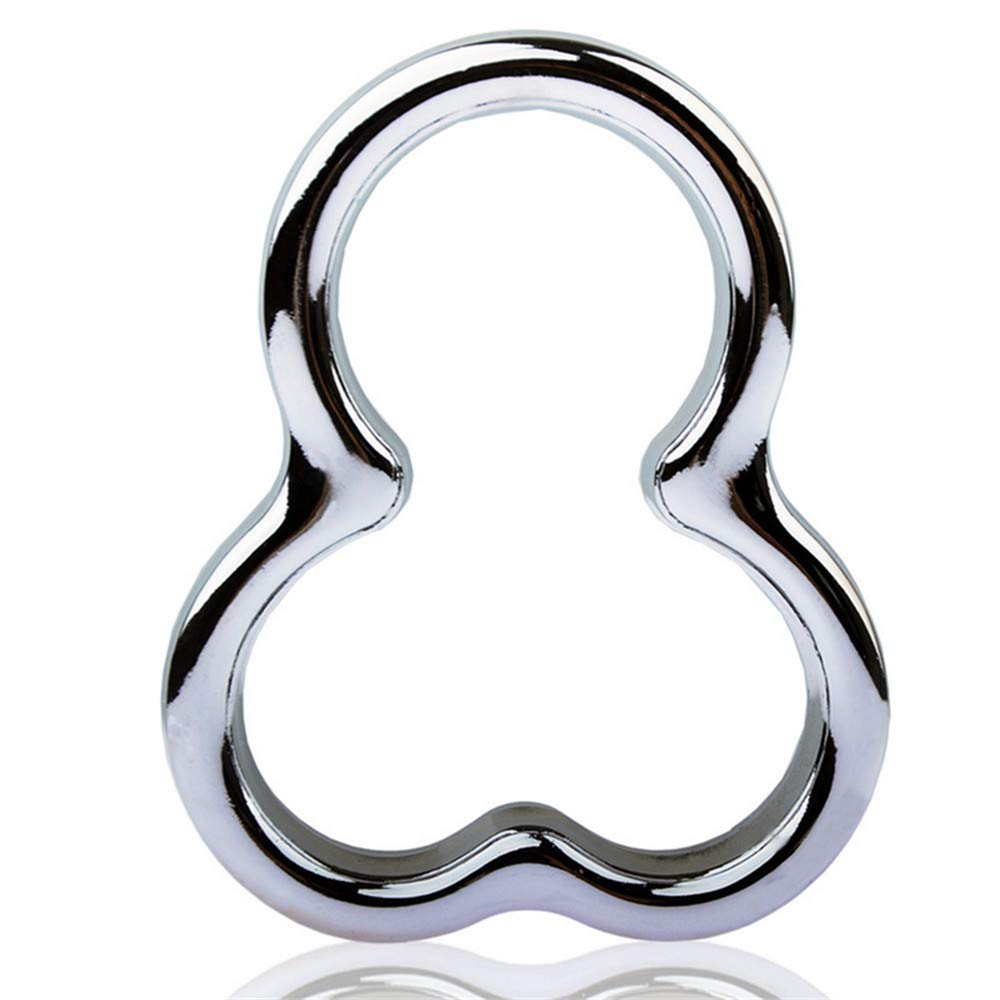 Stainless Steel Scrotum Stretcher & Cock Ring Set for Men - Testicular Weight Pendant, Delay Ejaculation Training - Perfect for BDSM, Sensual Play & Couples Intimacy Enhancement