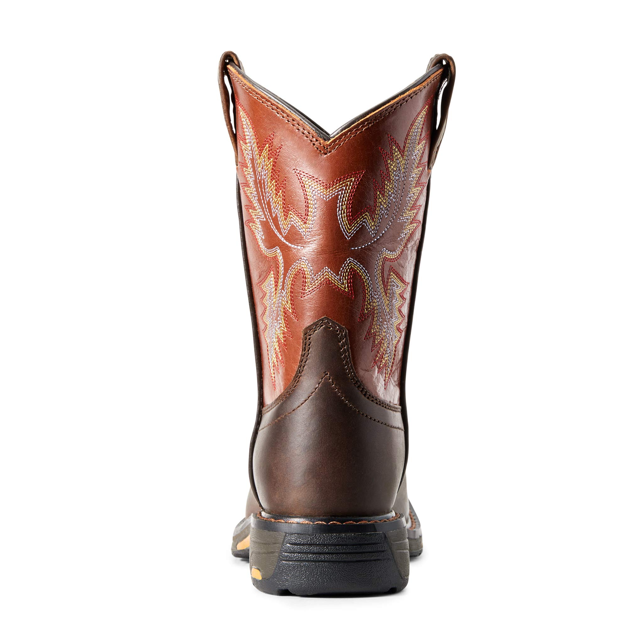 Ariat Unisex Kids' WorkHog Wide Square Toe Boot - Durable Leather Work Boots for Boys & Girls - Perfect for Farm, Ranch, and Outdoor Activities
