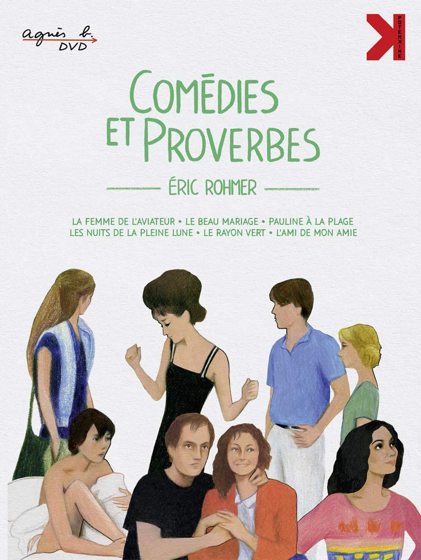 Eric Rohmer's Comedies and Proverbs - 12-Disc Blu-Ray/DVD Box Set Collection (The Aviator's Wife, Pauline at the Beach, The Green Ray, Full Moon in Paris) [Region B Blu-Ray Import from France] - Perfect for Film Studies & French Cinema Enthusiasts