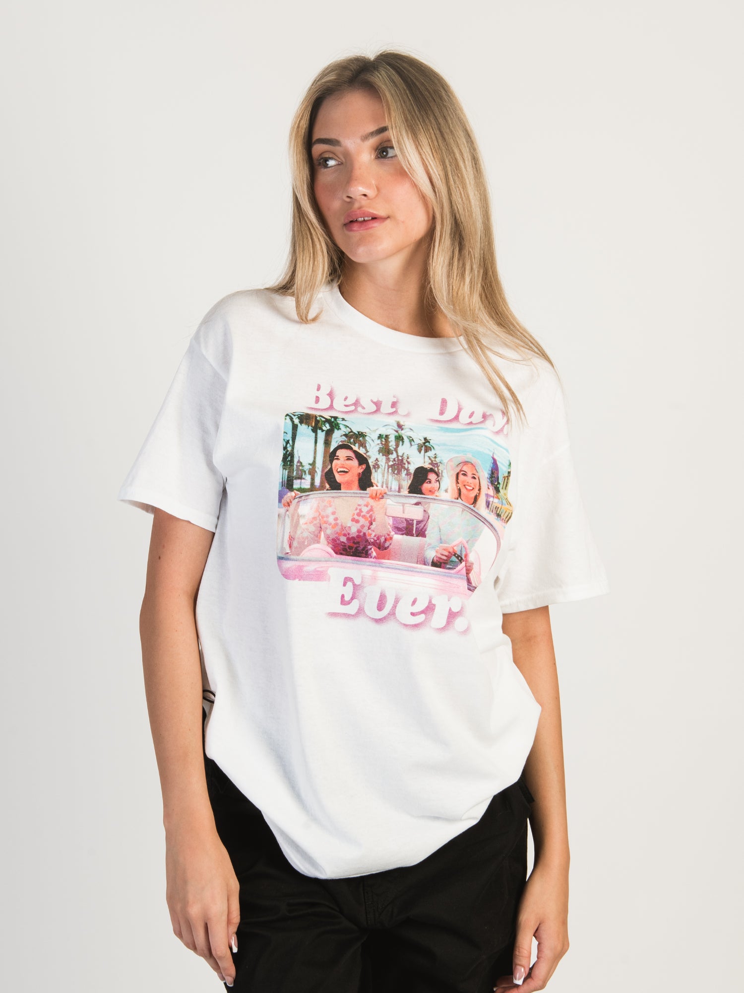 Barbie Best Day Ever T-Shirt - Women's Casual Graphic Tee for Summer Outfits & Fun Events | Clearance Sale