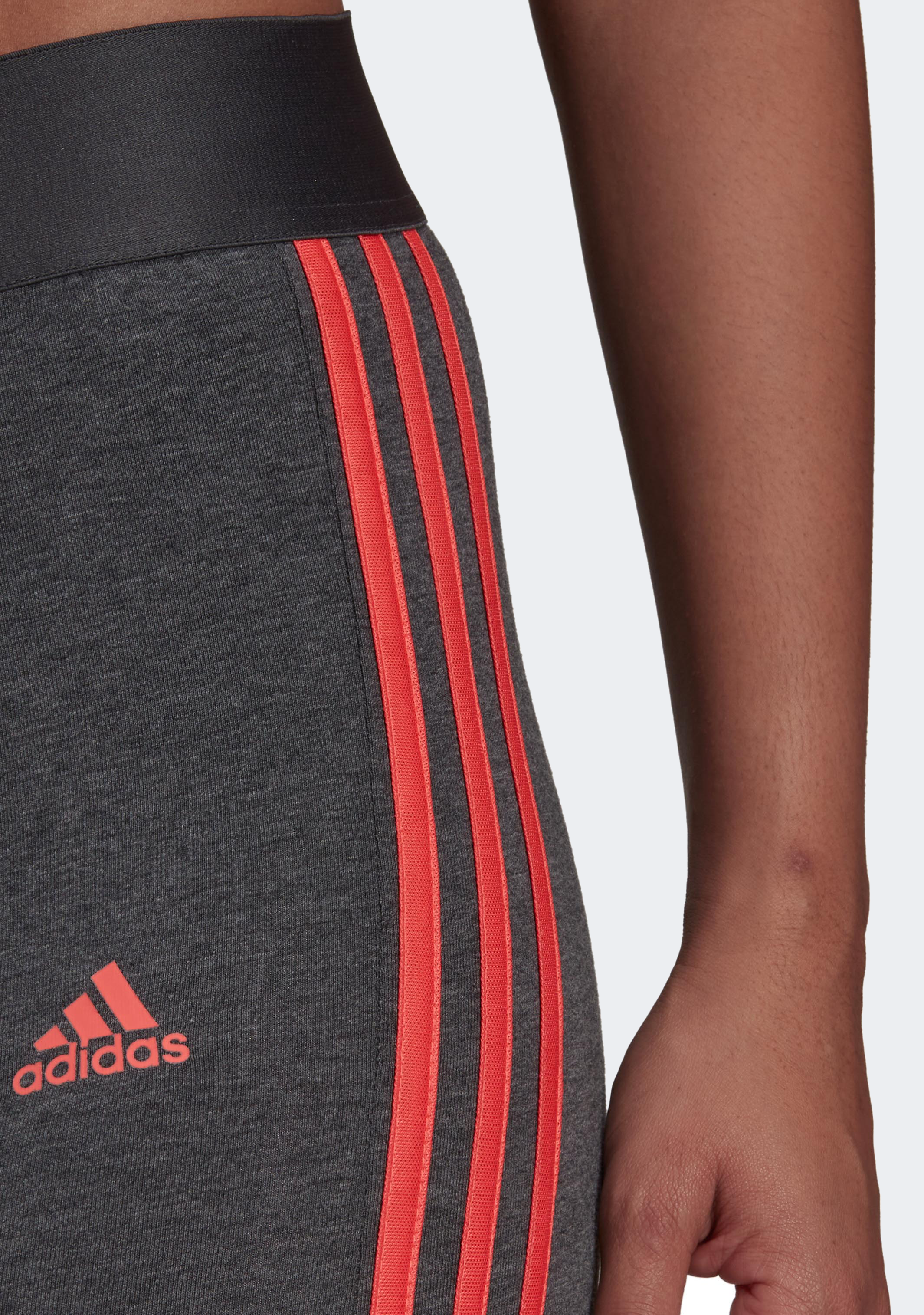 Adidas Women's 3-Stripes Leggings - High Waist Yoga Pants for Running, Workout & Gym - Comfortable & Stretchy Activewear