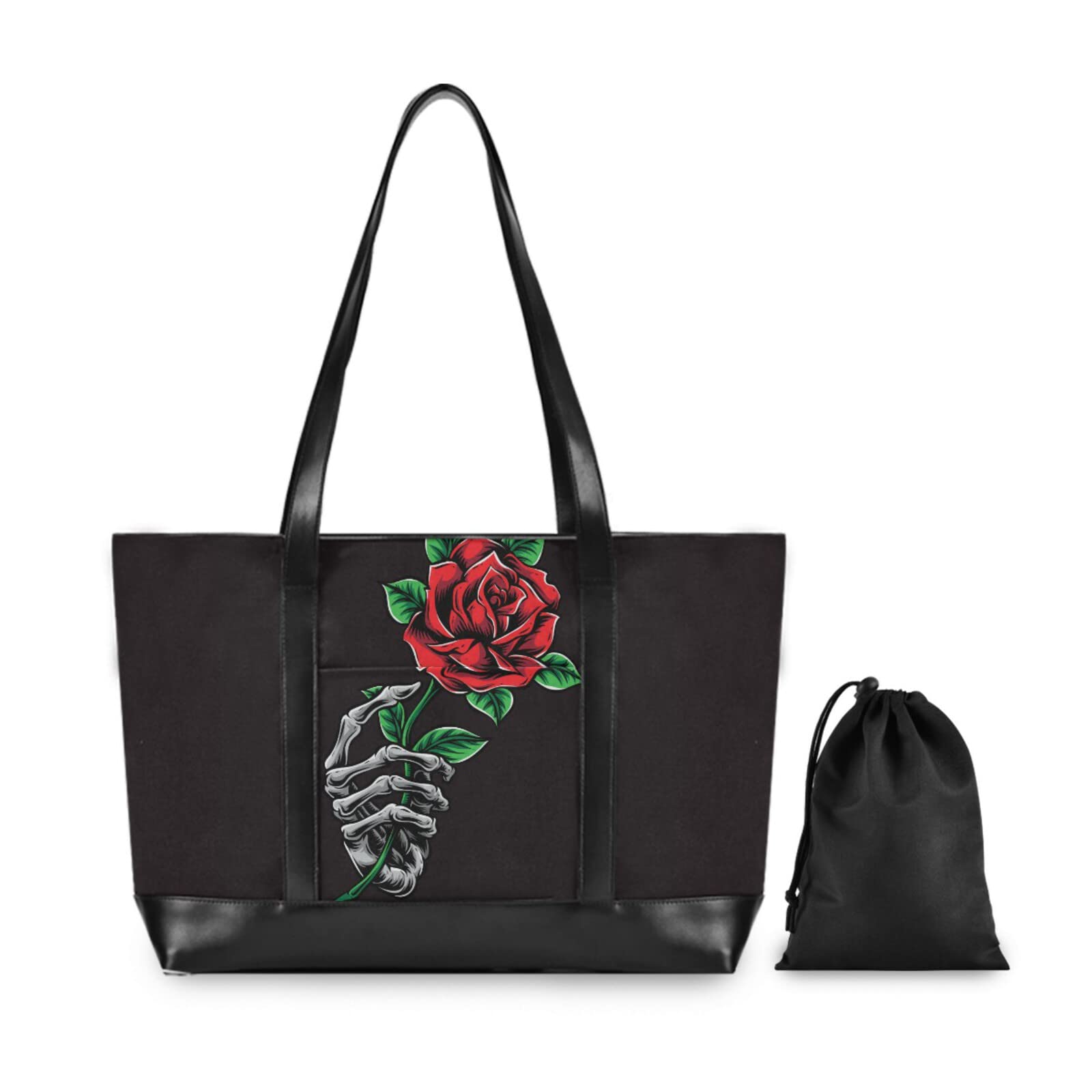 Stylish Great Wave Print Women's Laptop Tote Bag - Professional Teacher Work Purse & Travel Briefcase - Fits 15.6 Inch Laptop - Perfect for Office, Commuting & Business Trips