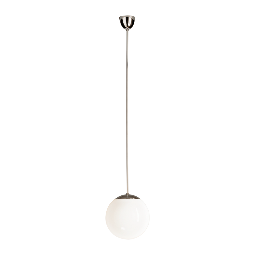 TECNOLUMEN HL 99 Bauhaus Style Pendant Light with Opaline Glass Shade - Mid-Century Modern Ceiling Lamp for Dining Room, Living Room & Office Lighting