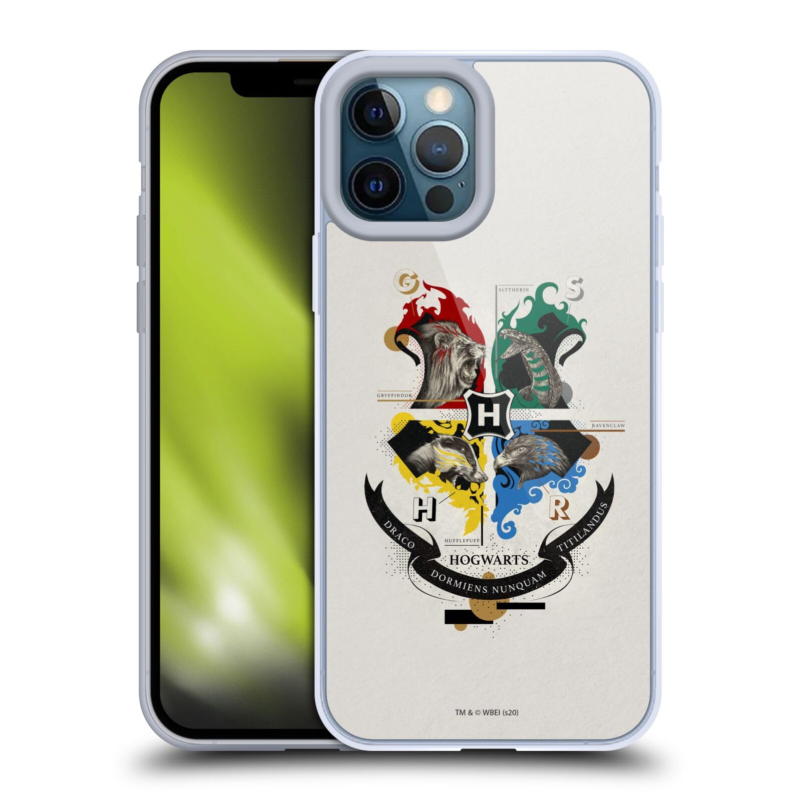 Harry Potter Hogwarts Deathly Hallows XXVII Soft Gel Case for iPhone 12 Pro Max - Officially Licensed by Head Case Designs - Perfect for Fans, Daily Use, and Gift Giving