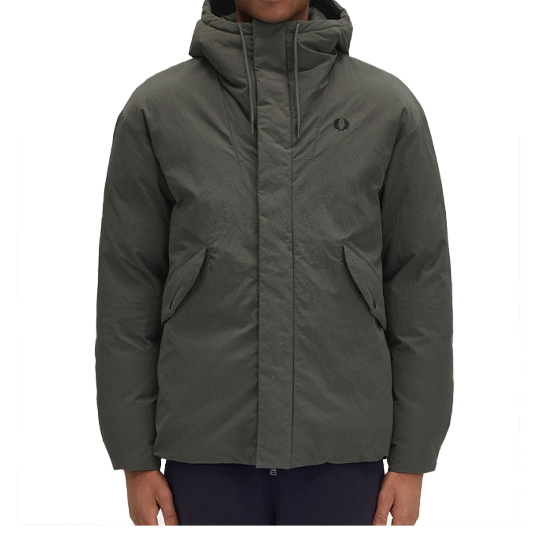 ZIP THROUGH PADDED JACKET FIELD GREEN - Waterproof Winter Coat for Men & Women - Perfect for Hiking, Camping & Outdoor Adventures