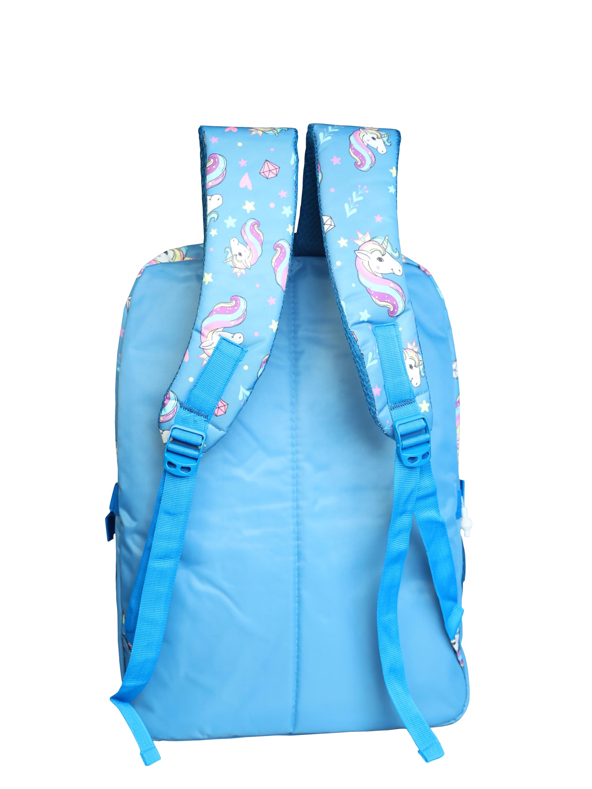 BOOTIN Stylish Trendy Printed Backpack for College Girls - Lightweight School Bag with Laptop Compartment (Sky Blue) | Perfect for Campus, Travel & Daily Use