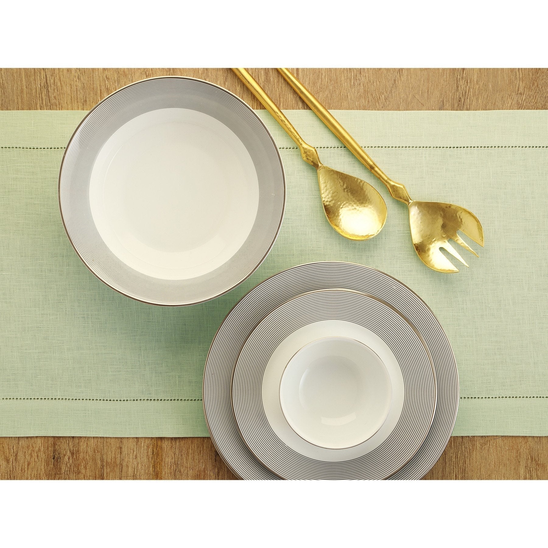 Elegant Classic Hemstitch Table Runner - Premium Linen Dining Table Decor for Weddings, Holidays & Home Decor