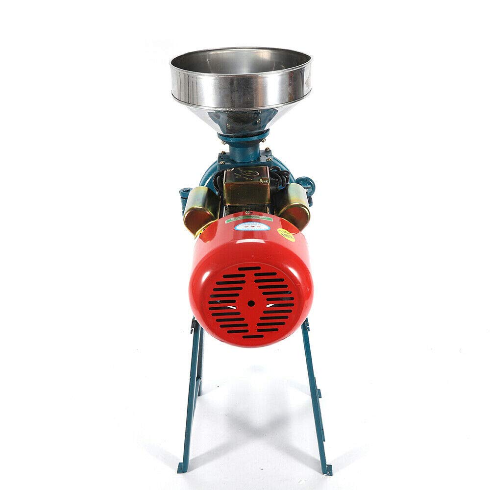 220V Electric Grain Grinder Mill Machine for Coffee, Corn, Rice & Flour - Commercial & Home Use for Baking, Brewing & Food Preparation