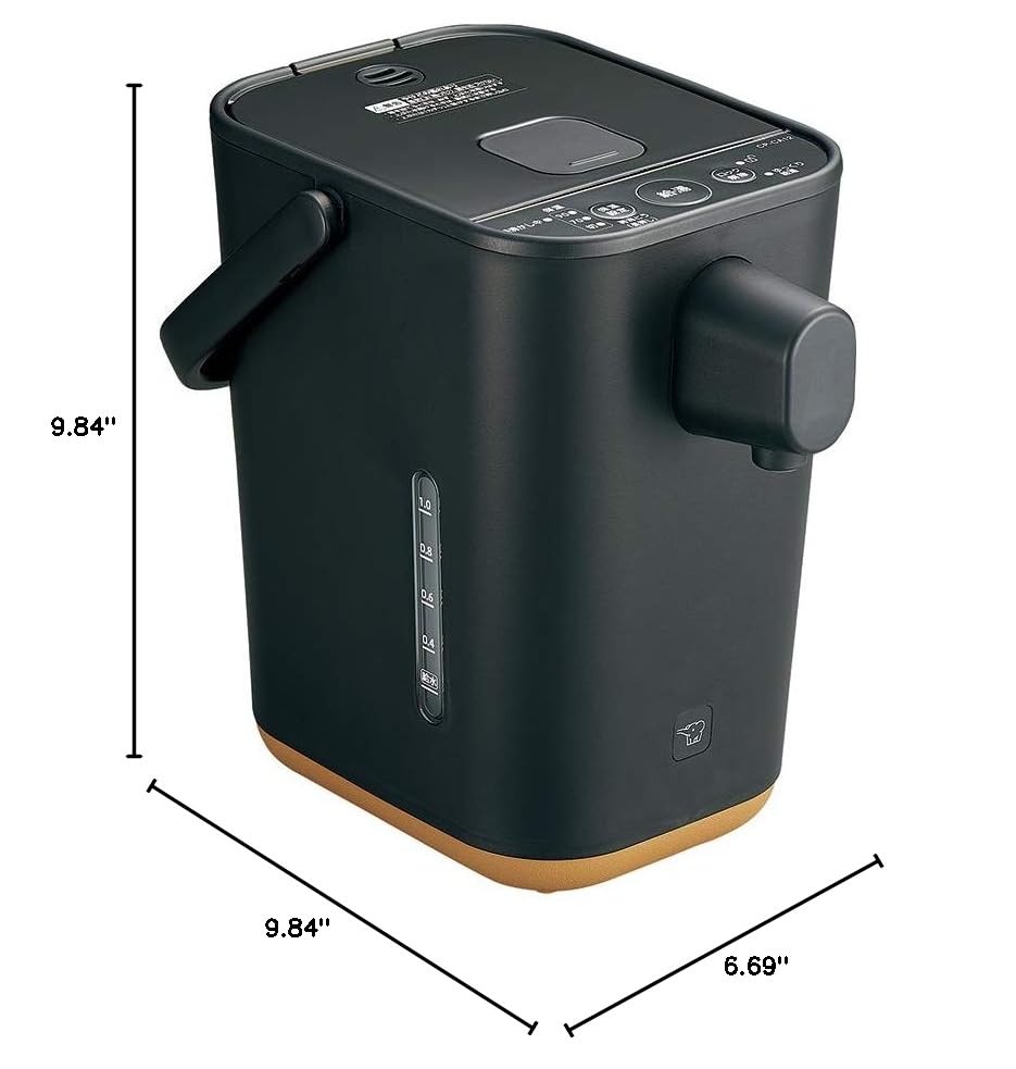 ZOJIRUSHI CP-CA12BA Microcomputer Electric Kettle - 1.2L Stainless Steel Boiling Water Pot with Keep Warm Function | Fast Heating & Auto Shut-Off | Perfect for Home, Office, Dorm & Travel Use | Genuine Japanese Product (Black)