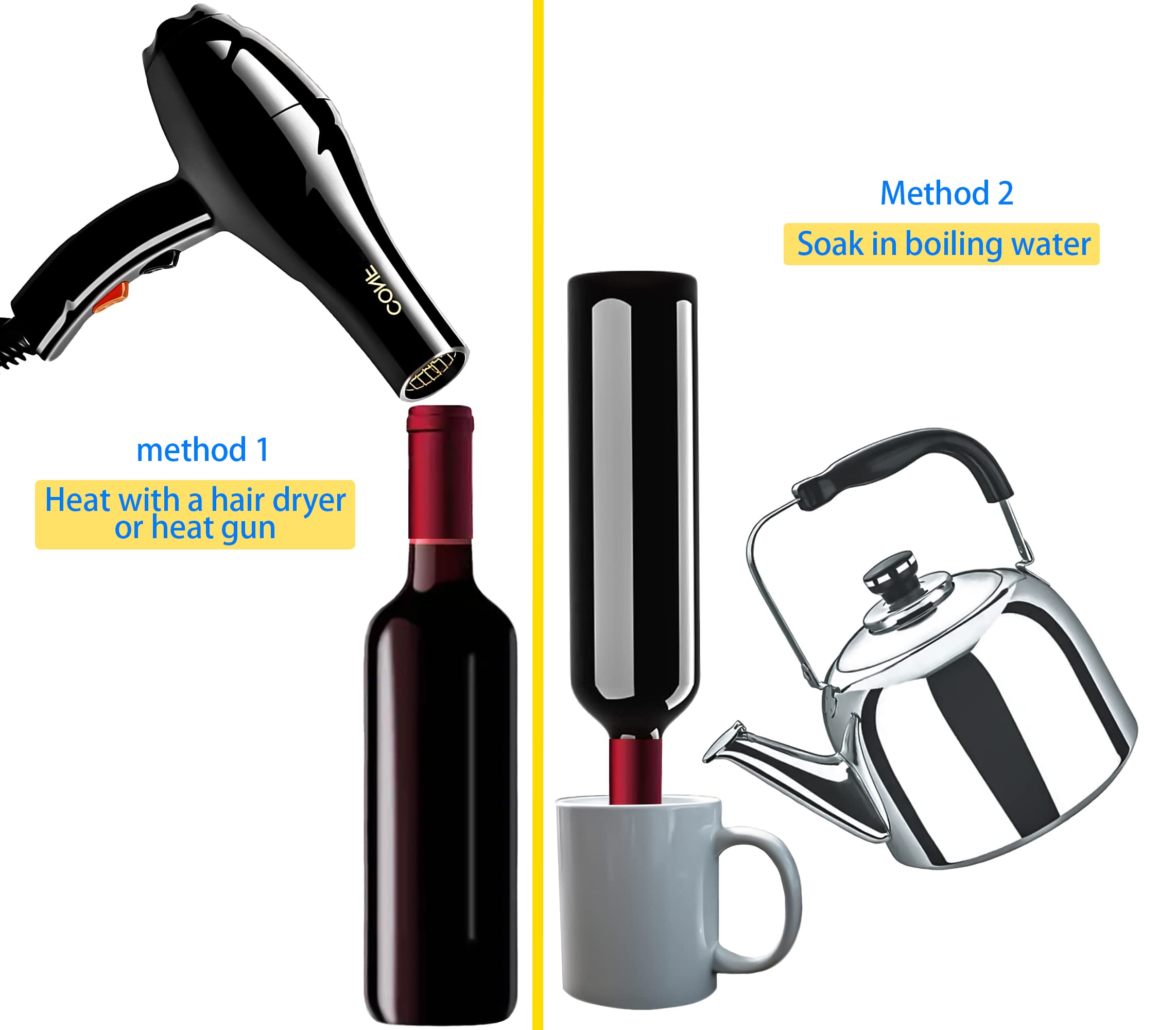 MotBach 240 Pcs Heat Shrink Caps for Wine Bottles - Premium Wine Bottle Shrink Wrap & Tops for Wine Cellars, Home Brewing, and DIY Wine Making - Perfect for Sealing, Preserving, and Gifting Wine Bottles