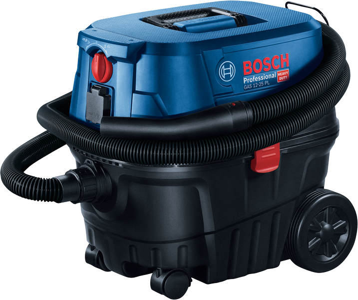Bosch GAS12 25PS Wet Dry Vacuum Cleaner with Patented Filter Cleaning Technology - Enhanced Suction Power & Less Maintenance - Ideal for Home, Workshop, and Car Cleaning