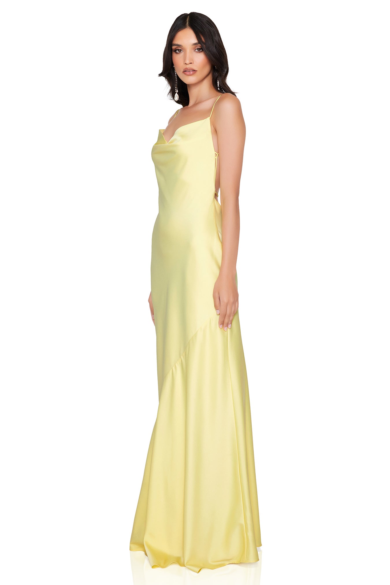 Elegant Entice Drape Gown for Women - Flowy Formal Evening Dress for Weddings, Parties & Special Occasions