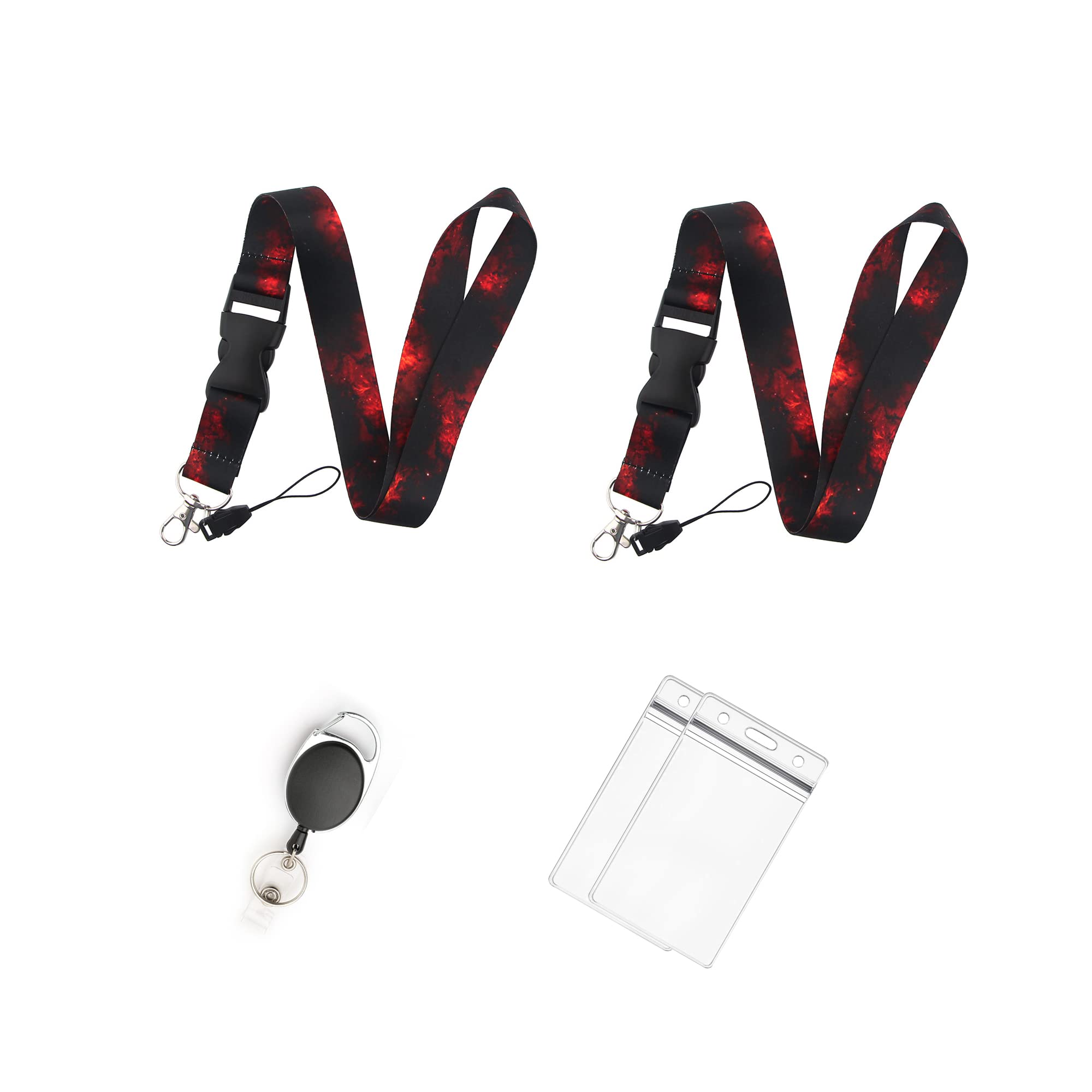 Retractable Breakaway Lanyard for Keys, ID Badges & Phone - for Work, School, Events