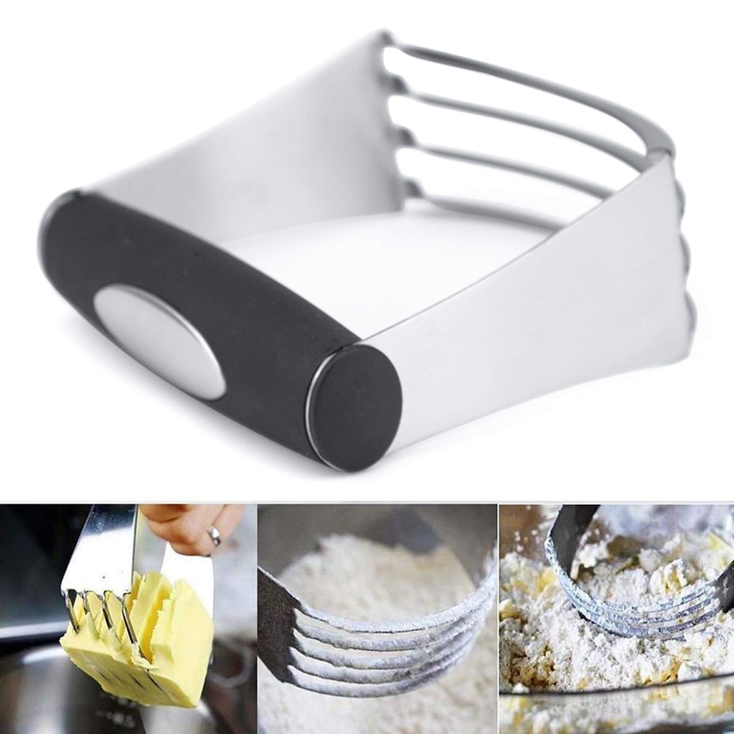 Premium Stainless Steel Biscuit & Pastry Cutter Set - Professional Dough Blender Baking Tools for Cookies, Pies & Pastries - Ideal for Home Bakers & Commercial Kitchens