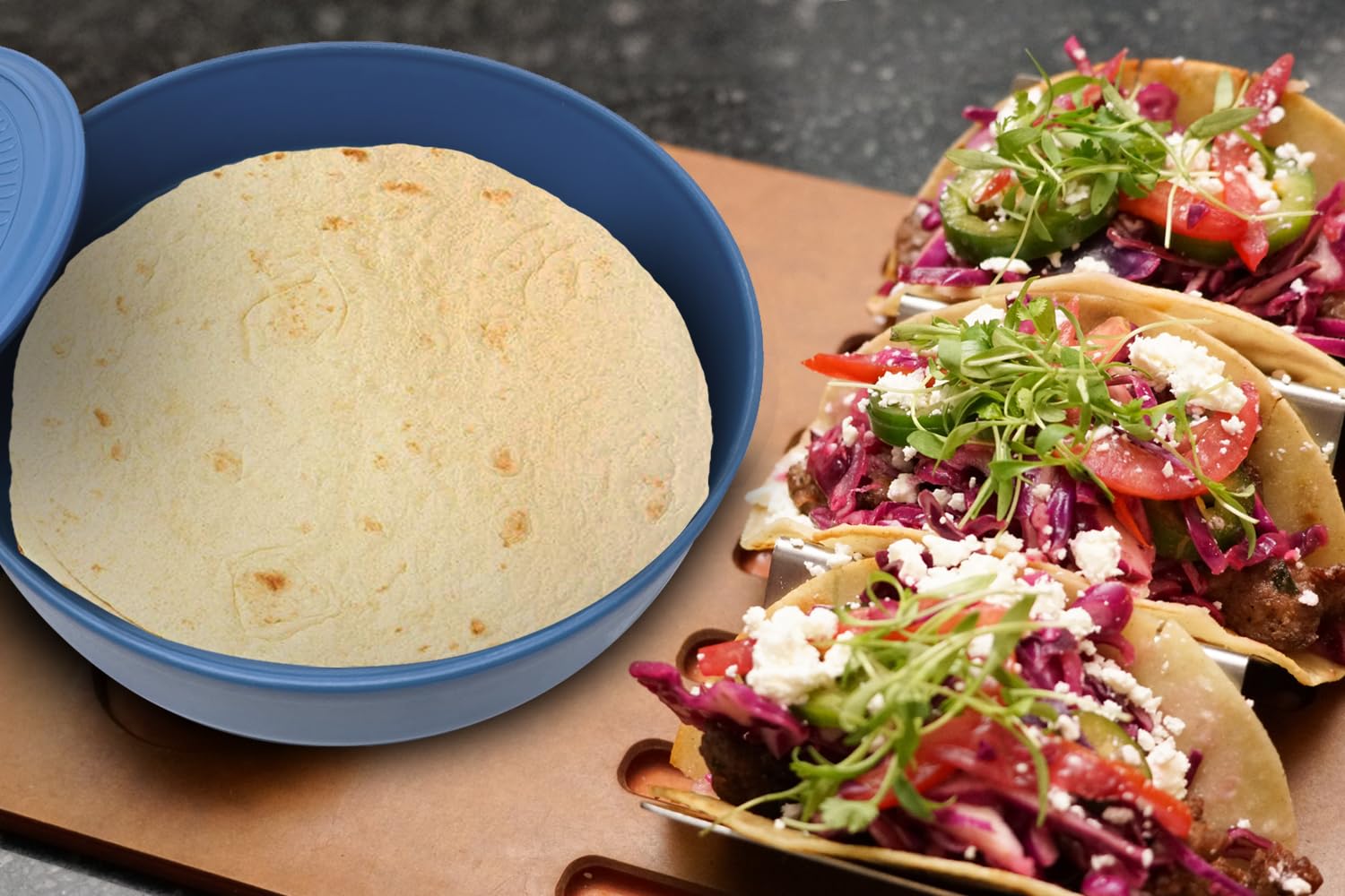 BPA-Free Insulated Tortilla Warmer with Lid (8.5