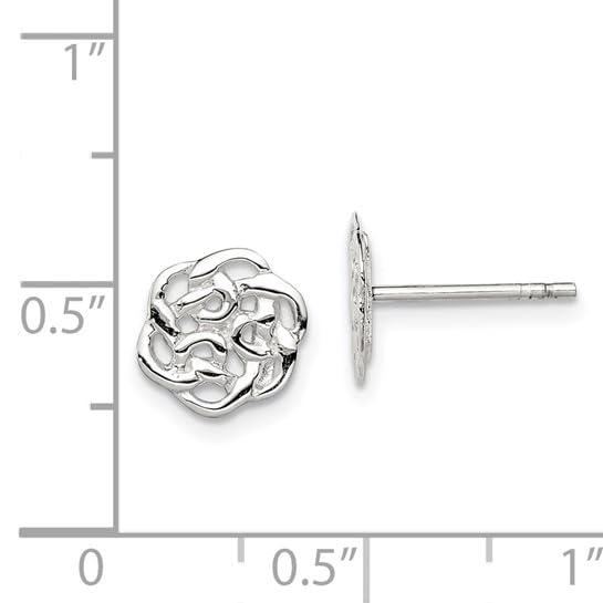 Sterling Silver Polished Celtic Knot Post Earrings for Women | Elegant Irish Jewelry Gift for Her | Perfect for Weddings, Parties & Everyday Wear