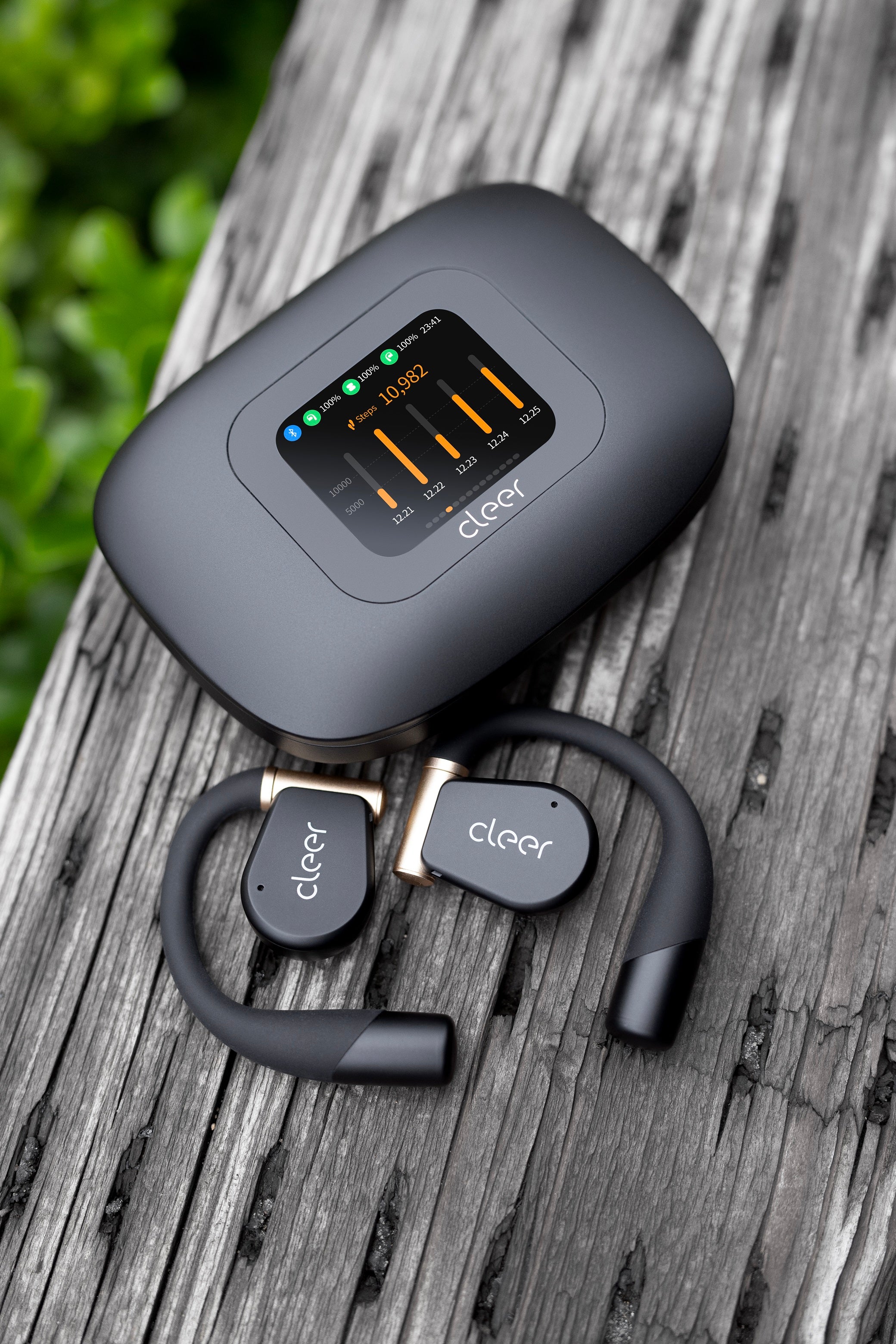 Cleer ARC 3 Sport Open-Ear Bluetooth Headphones - Wireless Earbuds for Running, Cycling & Workouts - Sweatproof & Secure Fit for Active Lifestyle