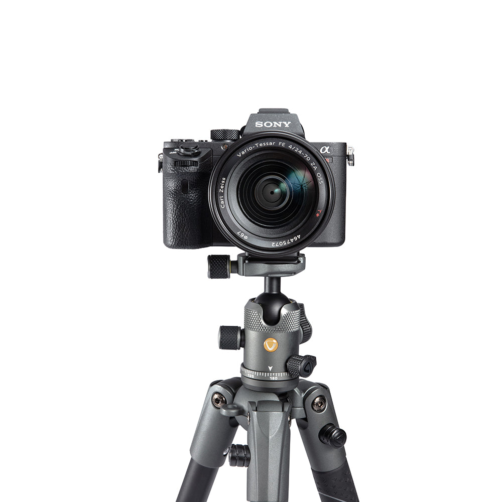 VEO 2S 235AB Lightweight Aluminum Travel Tripod & Monopod with 360° Ball Head - 13.2lbs/6kg Load Capacity - Perfect for Travel Photography, Hiking & Outdoor Adventures