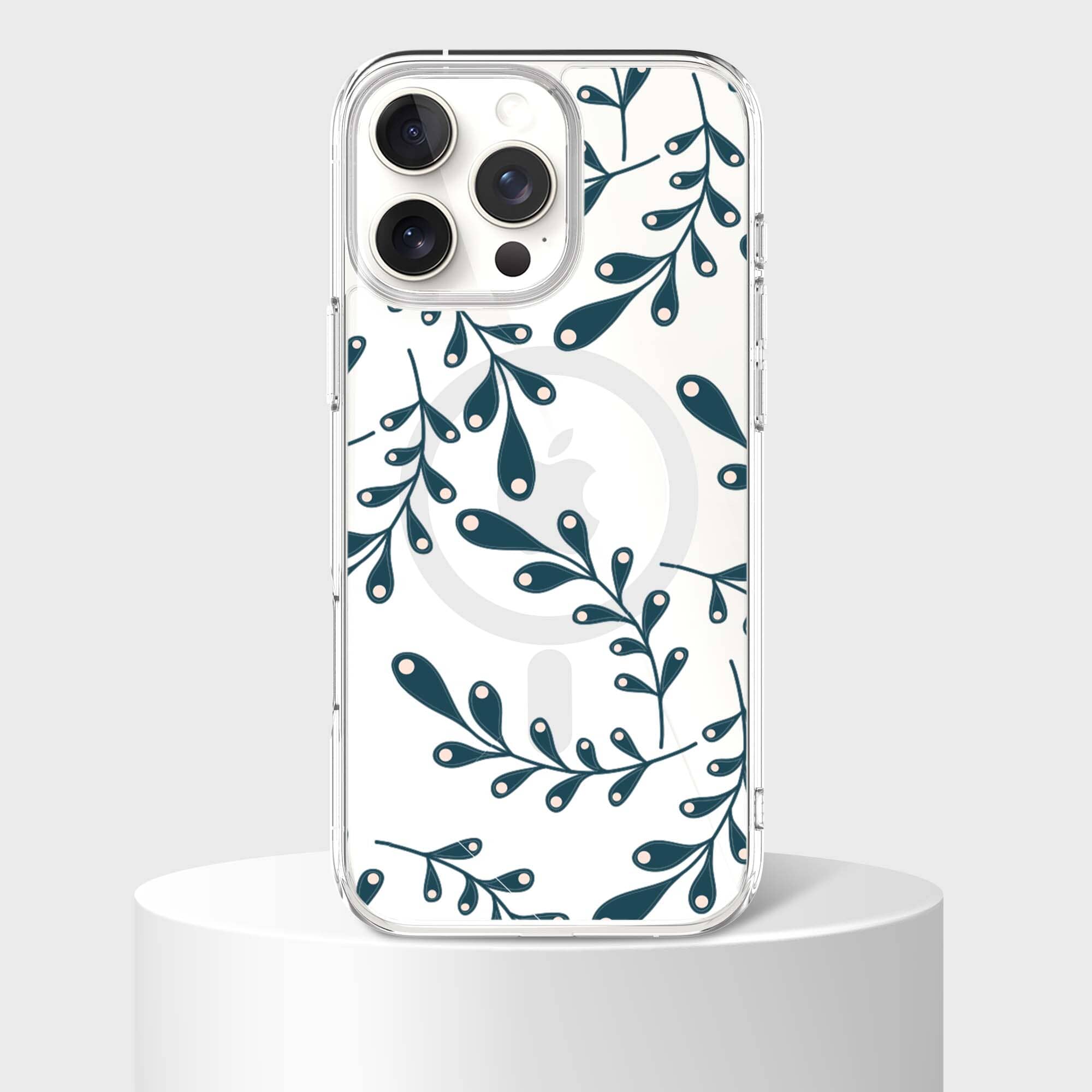 iPhone 16 Pro Max Clear Case with Lullaby Design - Slim Protective Phone Cover for Everyday Use, Travel & Work
