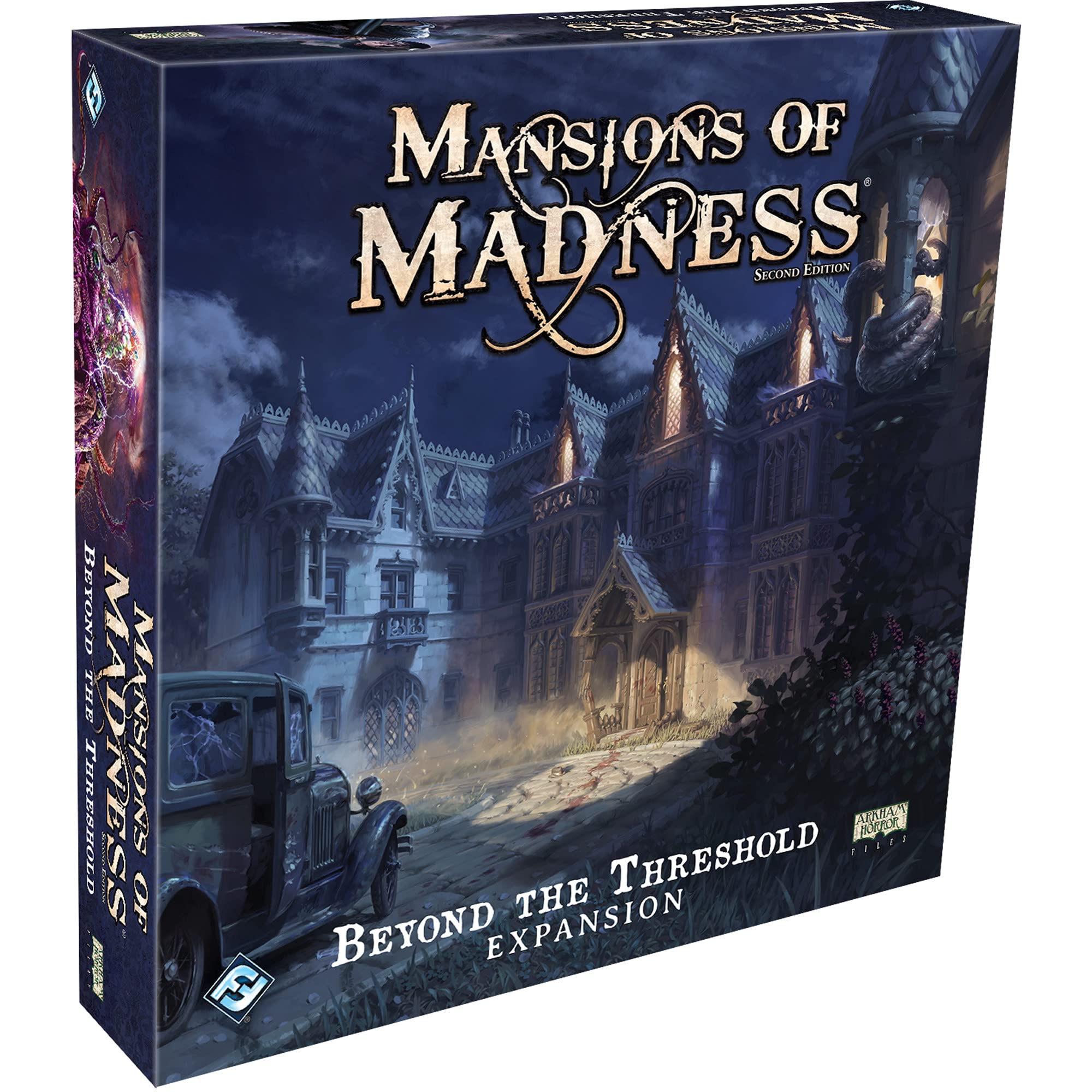 Mansions of Madness & Beyond The Threshold Board Game Bundle - Base Game + Expansion | Cooperative Horror Mystery Tabletop Game for Adults by Fantasy Flight Games | Perfect for Game Nights, Halloween Parties & Strategy Lovers