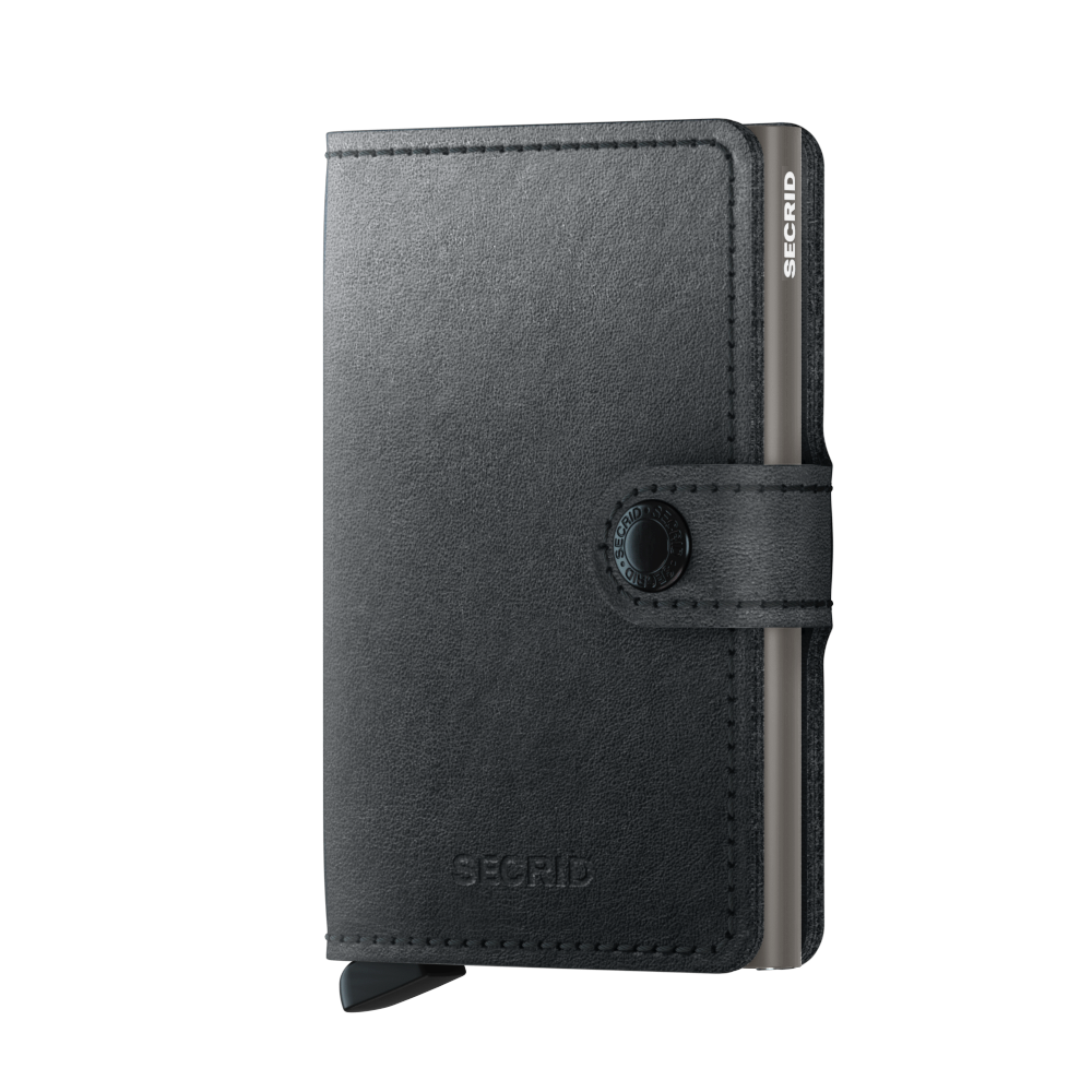 SECRID Miniwallet Mirum Black - RFID Blocking Slim Wallet for Men & Women | Compact & Secure Card Holder for Travel, Business & Everyday Use
