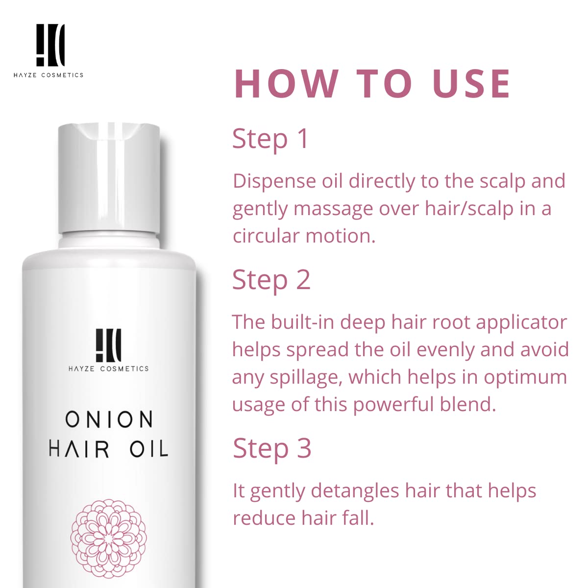 Onion Hair Oil for Hair Growth & Hair Fall Control - Enriched with Vitamin E, Almond Oil, Walnut Oil & Castor Oil | Vegan, Chemical-Free | 200ml | Promotes Thicker, Stronger Hair for Men & Women | Perfect for Daily Scalp Massage & Night Treatment