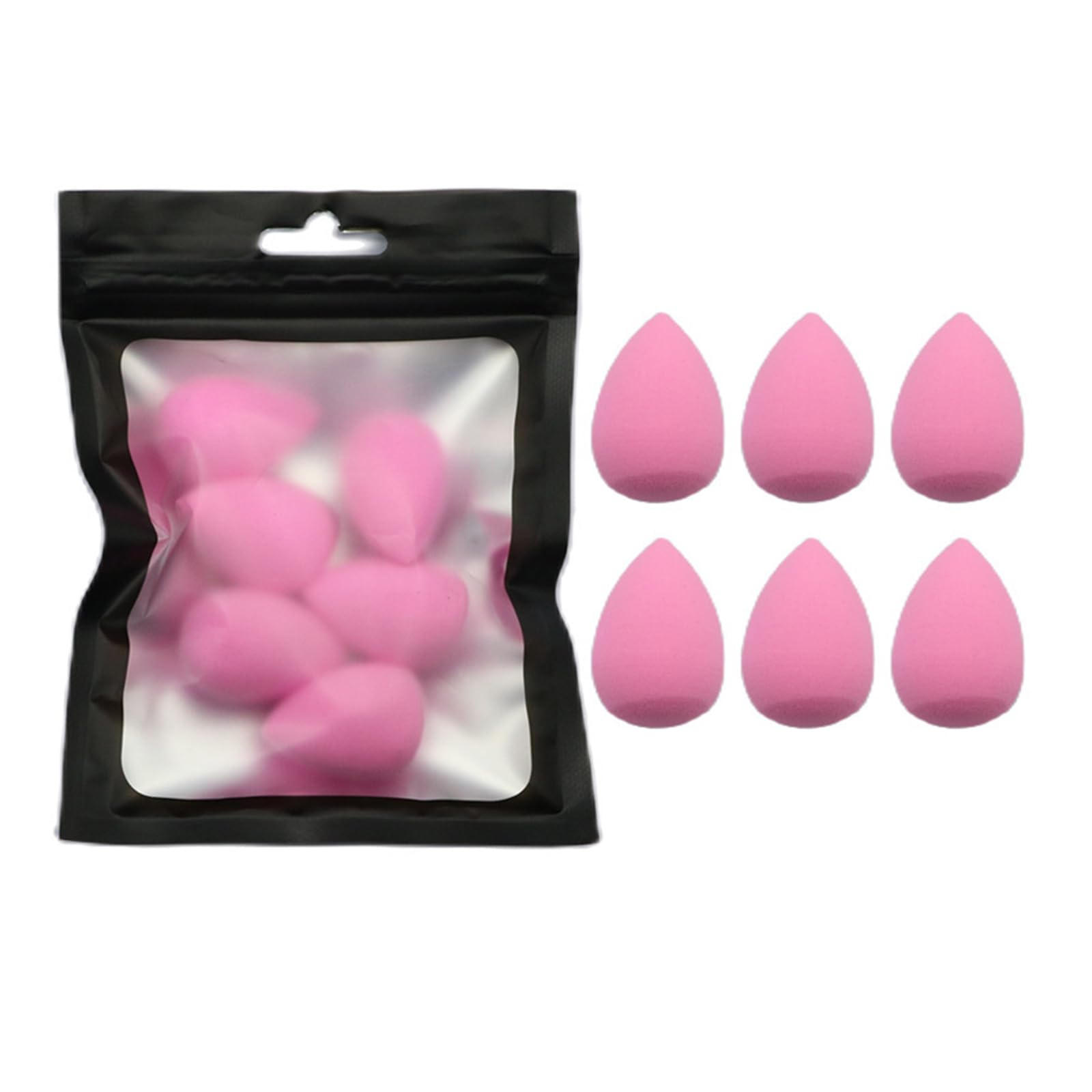 6PCS Mini Makeup Sponge Set - Small Beauty Blender for Foundation, Concealer, Powder & Eyeshadow - Soft Latex-Free Cosmetic Sponges for Flawless Makeup Application (Purple/Pink) - Perfect for Travel, Professional Makeup Kits & Everyday Beauty Routine