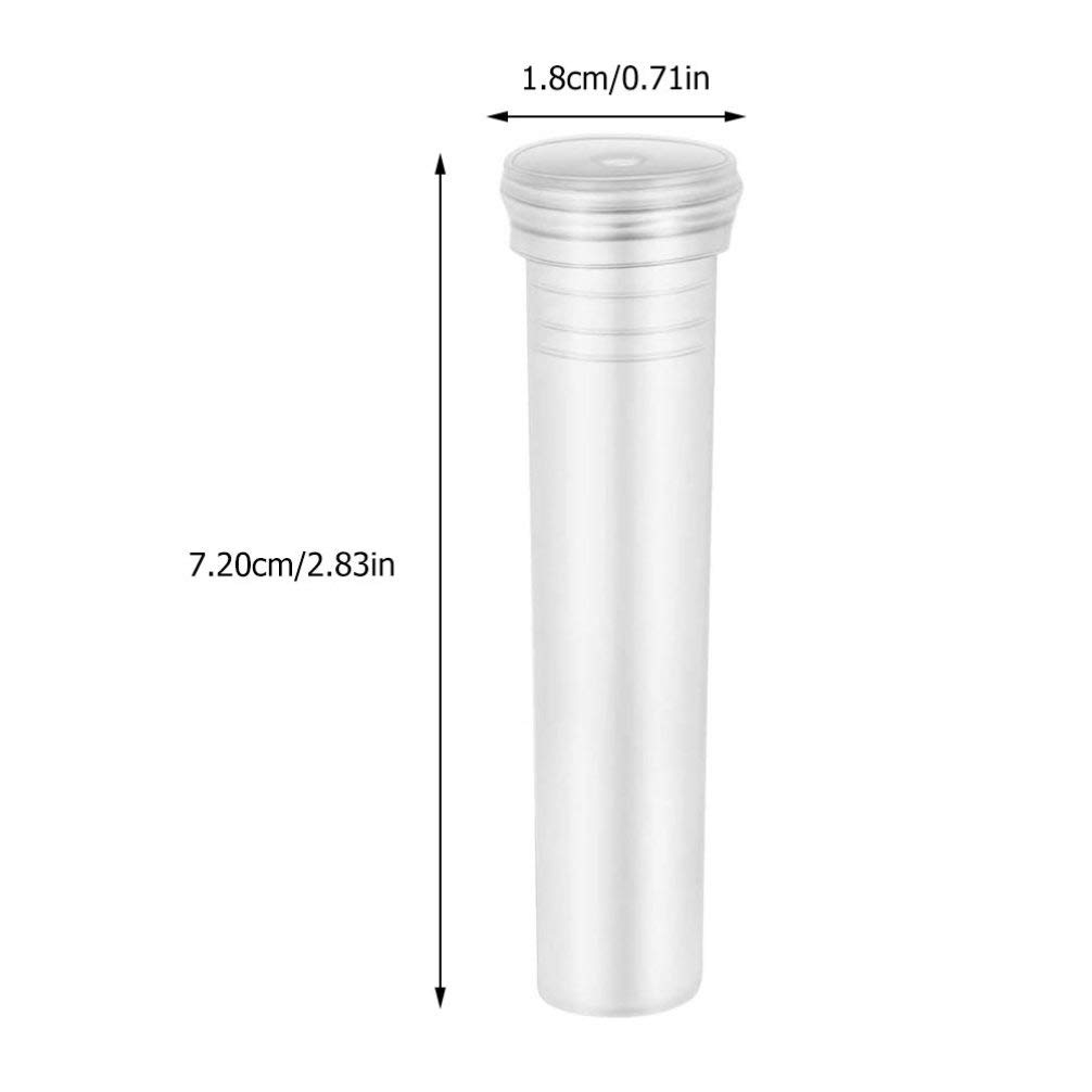 Cabilock 100Pcs Clear Plastic Floral Water Tubes - Terrarium Glass Vase, Culture Tubes & Transparent Vials for Air Plants, Orchids, and Floral Arrangements | Perfect for DIY Home Decor, Wedding Centerpieces, and Plant Propagation