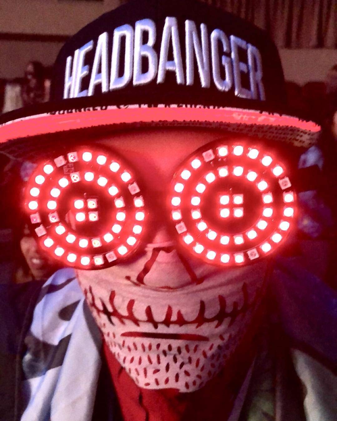 Rezz Style LED Goggles - Full Color Animated LED Glasses with 20+ Light Patterns & 30+ Colors - Perfect for Raves, EDM Festivals, Concerts, and Night Parties