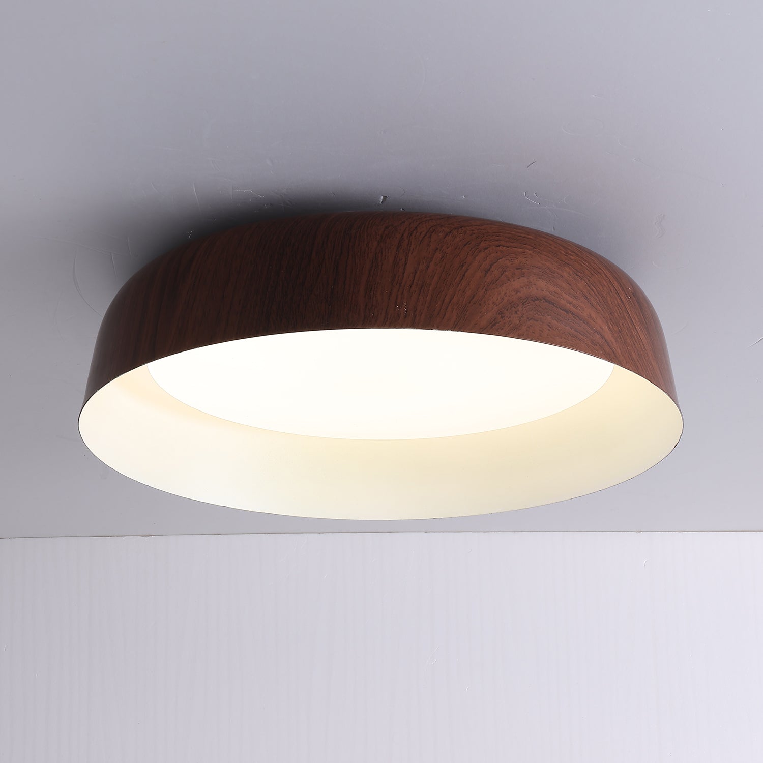 Arcwood Modern Ceiling Light Fixture - Dimmable LED Flush Mount for Living Room, Bedroom, Kitchen & Hallway - Energy Efficient Home Lighting Solution