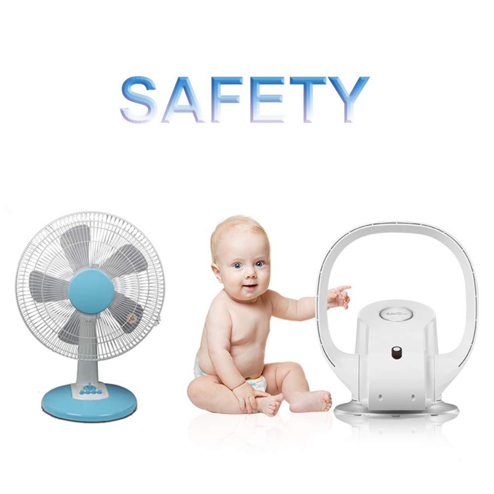 Bladeless Wall Fan - Super Quiet with Remote & Timer for Home & Office