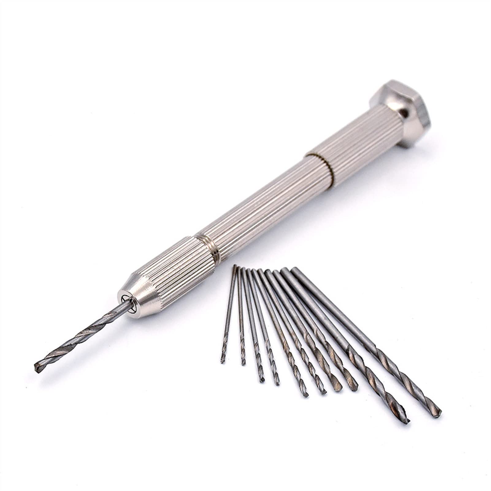Kigauru 10-Piece High Speed Steel Twist Drill Bit Set (0.8mm-3.0mm) - Straight Shank Electric Drill Bits for Metal, Wood, Plastic - Perfect for DIY Projects, Jewelry Making & Home Repairs