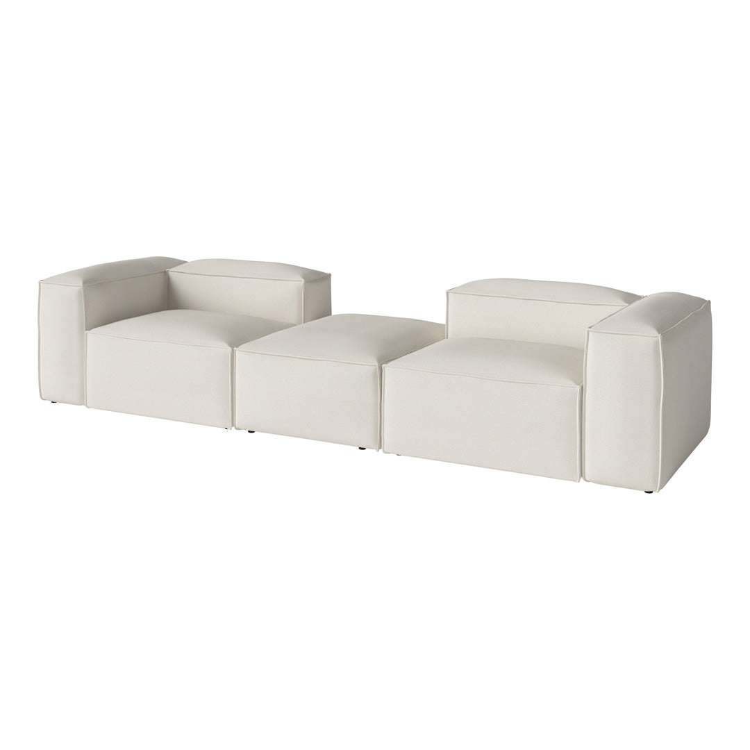Cosima 2 Small Modular Sectional Sofa with Removable Pouf - Perfect for Small Living Rooms, Apartments & Cozy Spaces