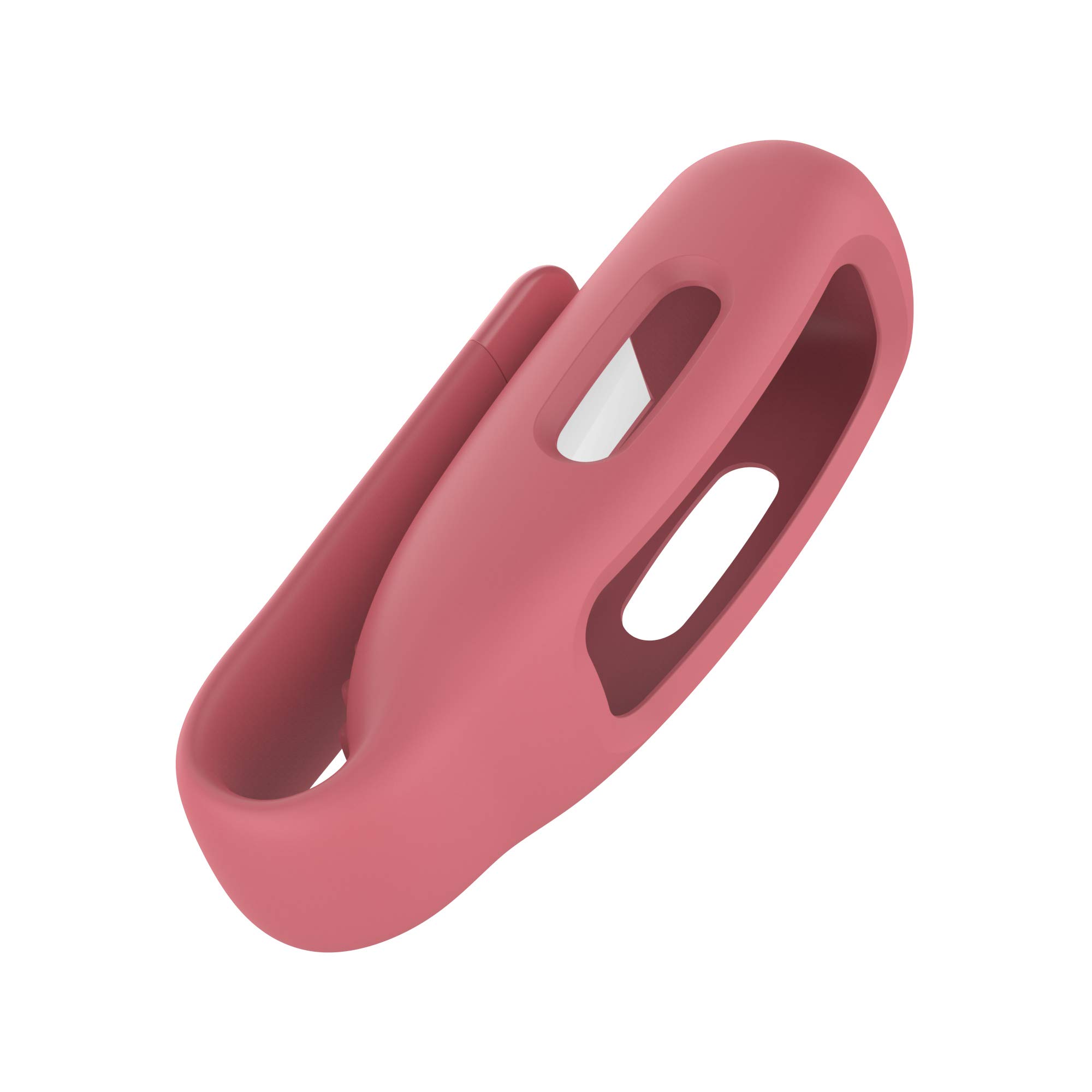 Fitbit Inspire 2 Clip - Steel Sheet Silicone Tracker Accessory (Red) for Workouts & Daily Use