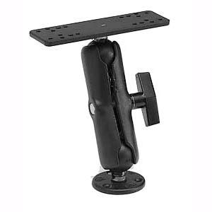 RAM Mounts RAM-111U Marine Electronic Mount with Medium Arm - Compatible with Garmin, Humminbird, Lowrance & More - Perfect for Boating, Fishing & Marine Navigation