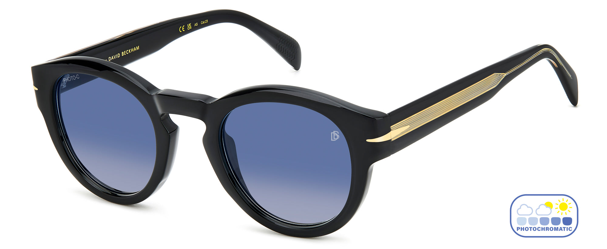 David Beckham DB7110/S Sunglasses - Polarized Aviator Style for Men & Women - UV Protection for Outdoor Sports & Driving
