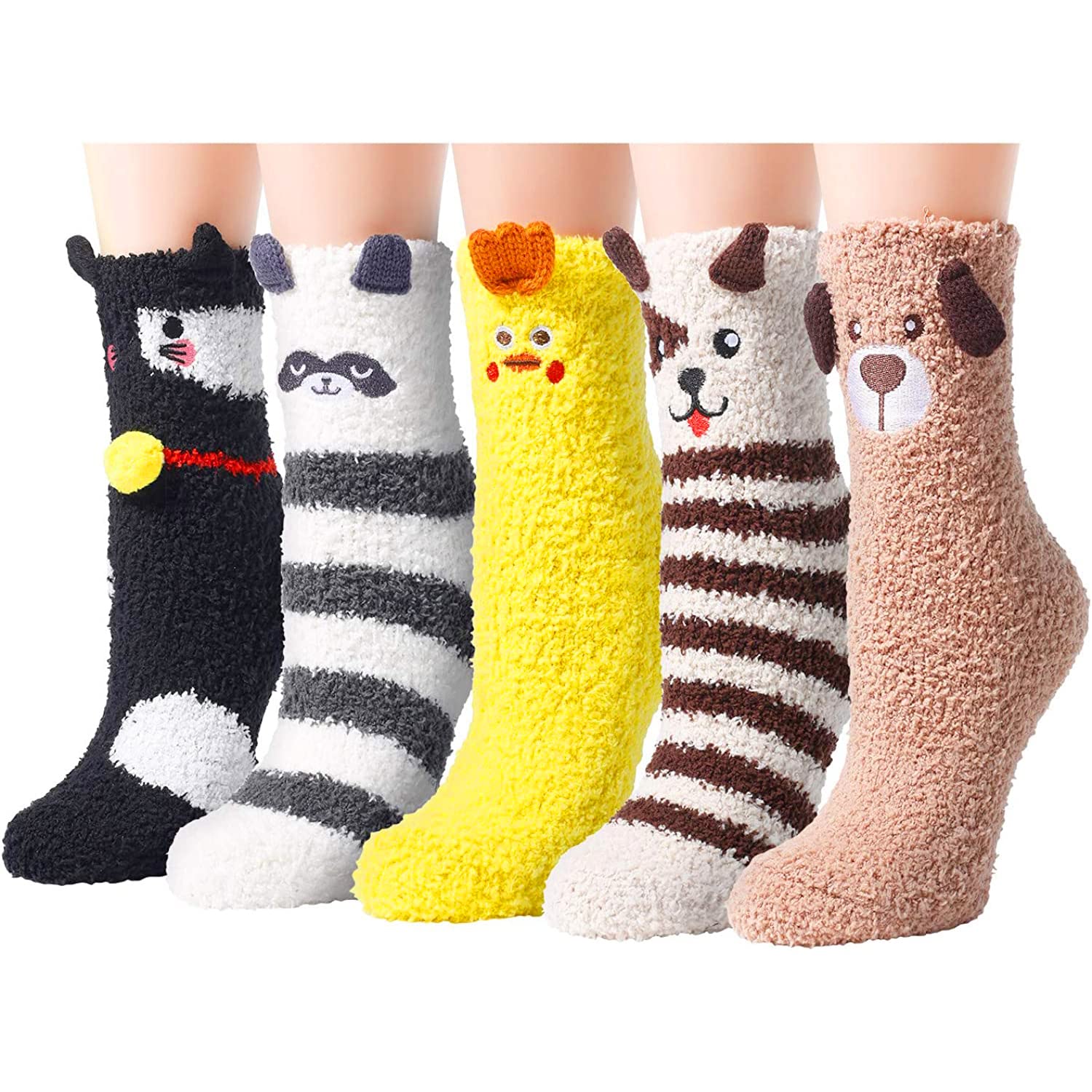 Super Soft Fluffy Plush Slipper Socks for Women & Girls - Cozy Fuzzy Winter Socks with Non-Slip Sole | Perfect Gift for Her, Home Wear & Lounge Comfort